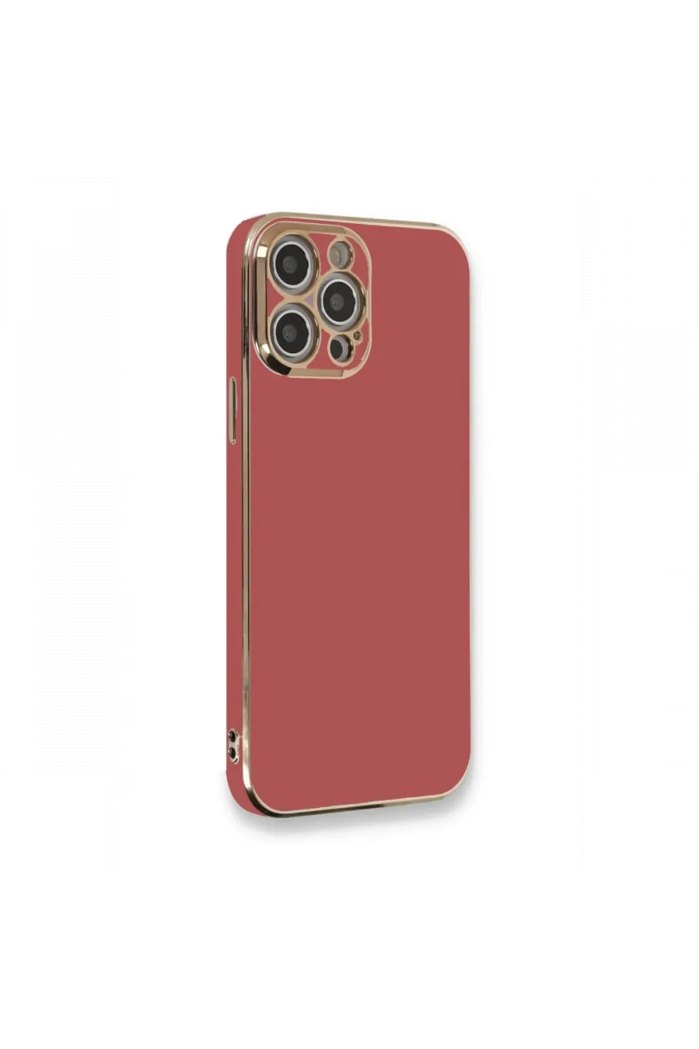 Apple iPhone 12 Pro Kılıf Volet Silikon - Kırmızı