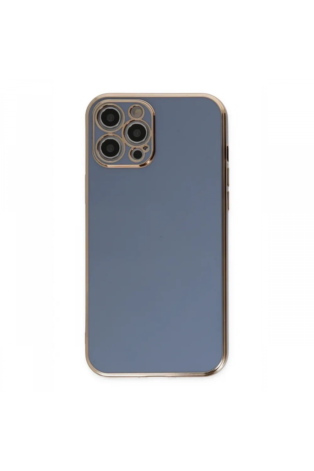Apple iPhone 12 Pro Kılıf Volet Silikon - Mavi