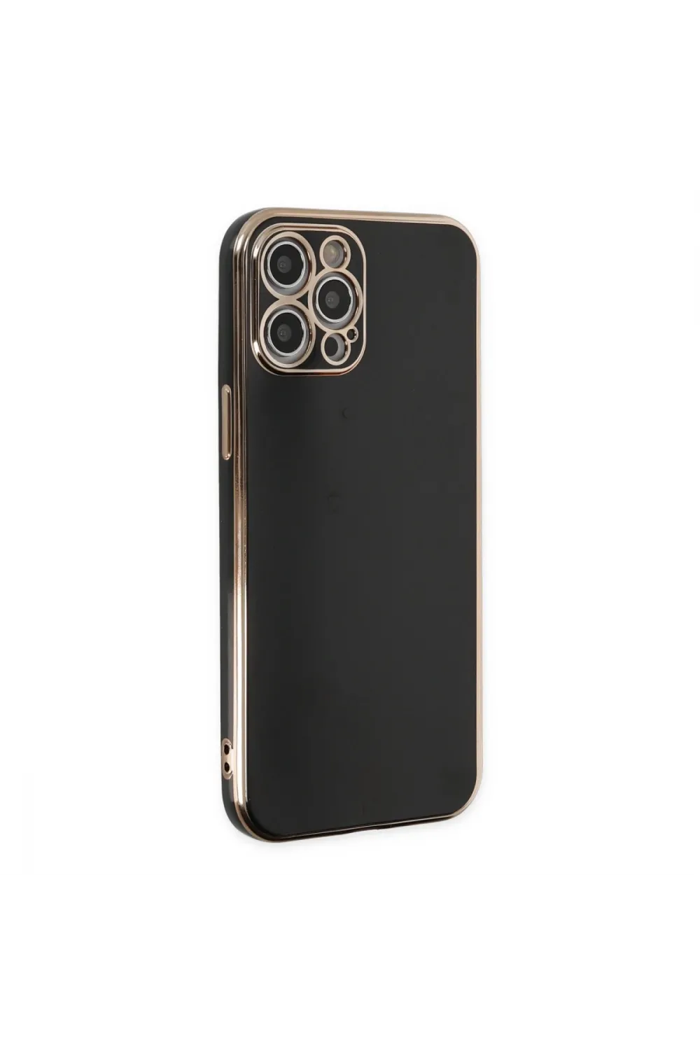 Apple İphone 12 Pro Kılıf Volet Silikon - Siyah