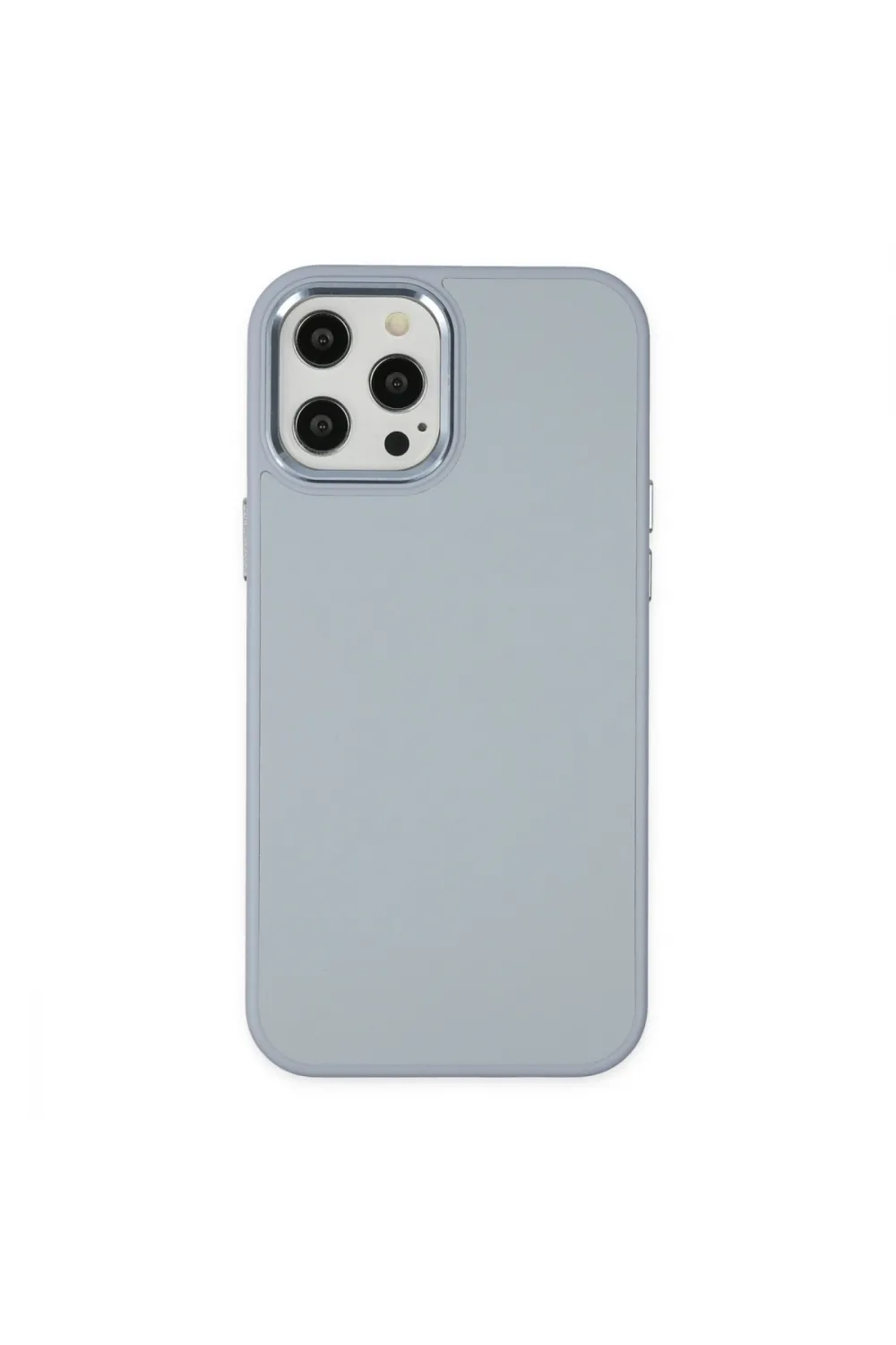 Apple İphone 12 Pro Max Kılıf Asya Deri Silikon - Sierra Blue
