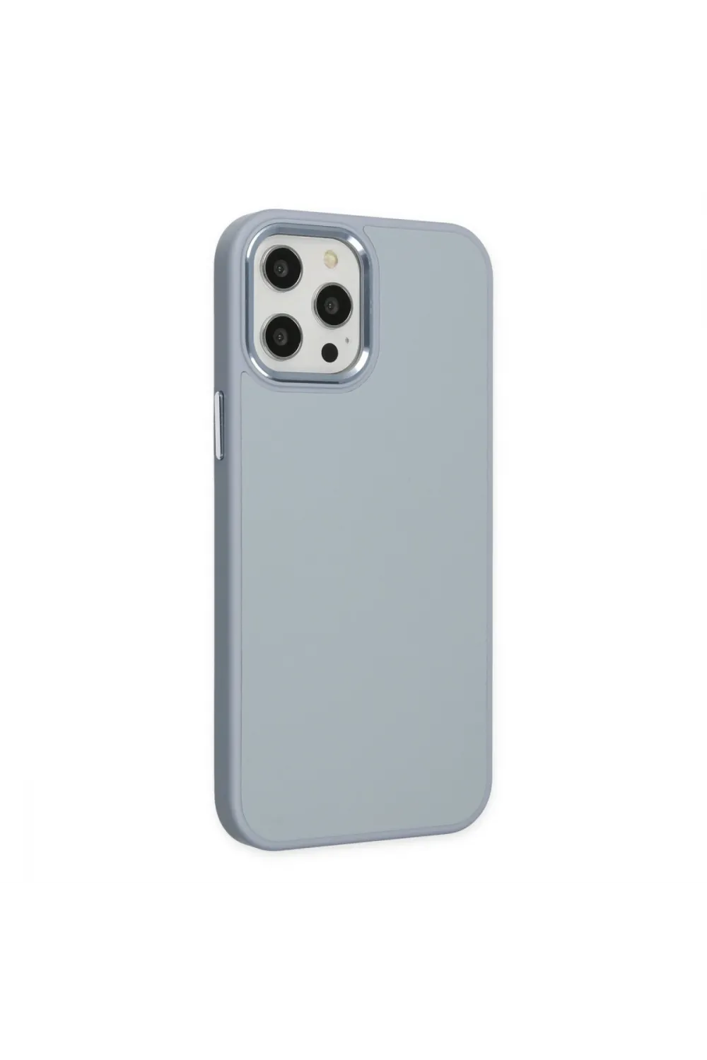 Apple İphone 12 Pro Max Kılıf Asya Deri Silikon - Sierra Blue