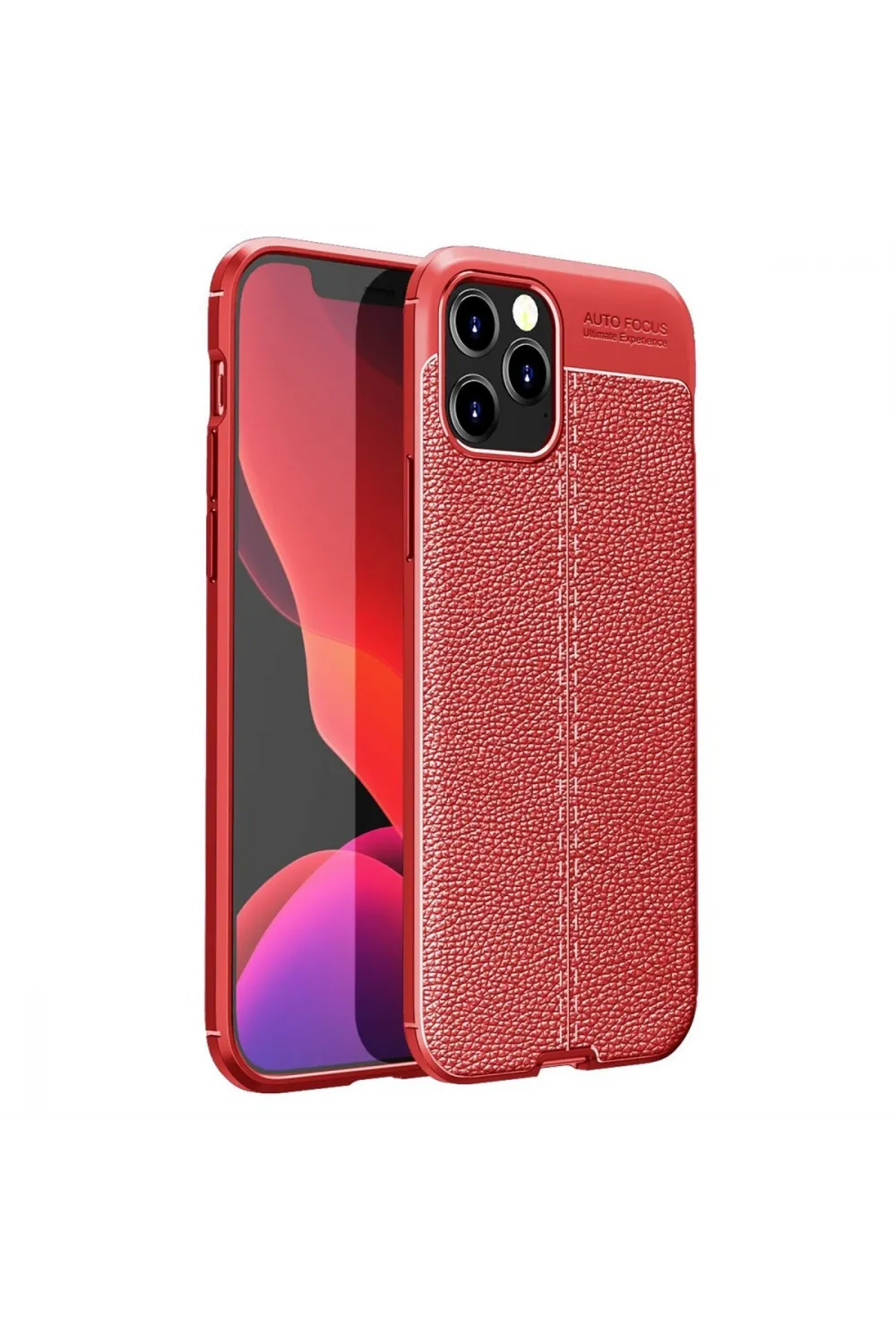 Apple İphone 12 Pro Max Kılıf Auto Focus Kapak - Kırmızı