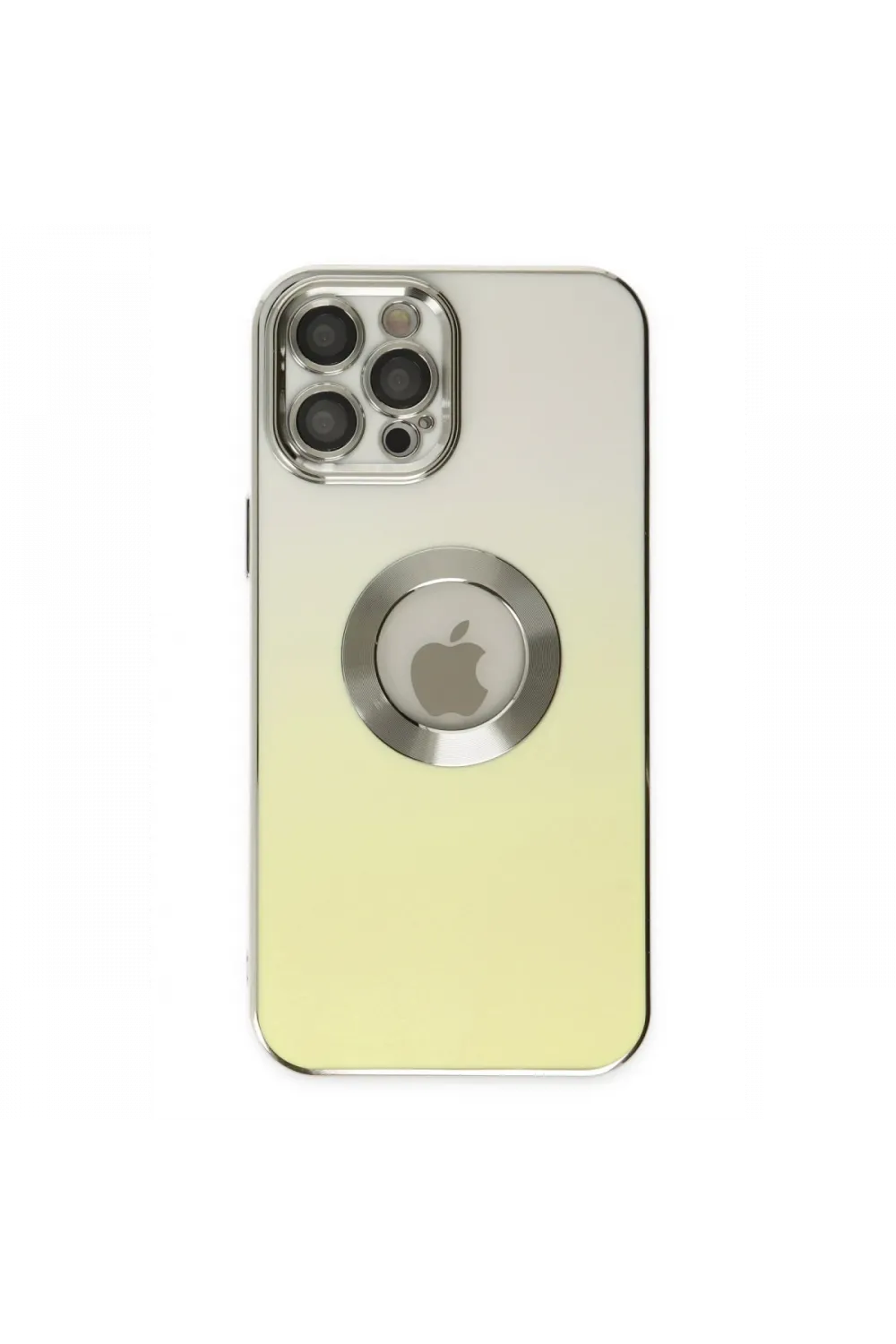 Apple iPhone 12 Pro Max Kılıf Best Silikon - Sarı