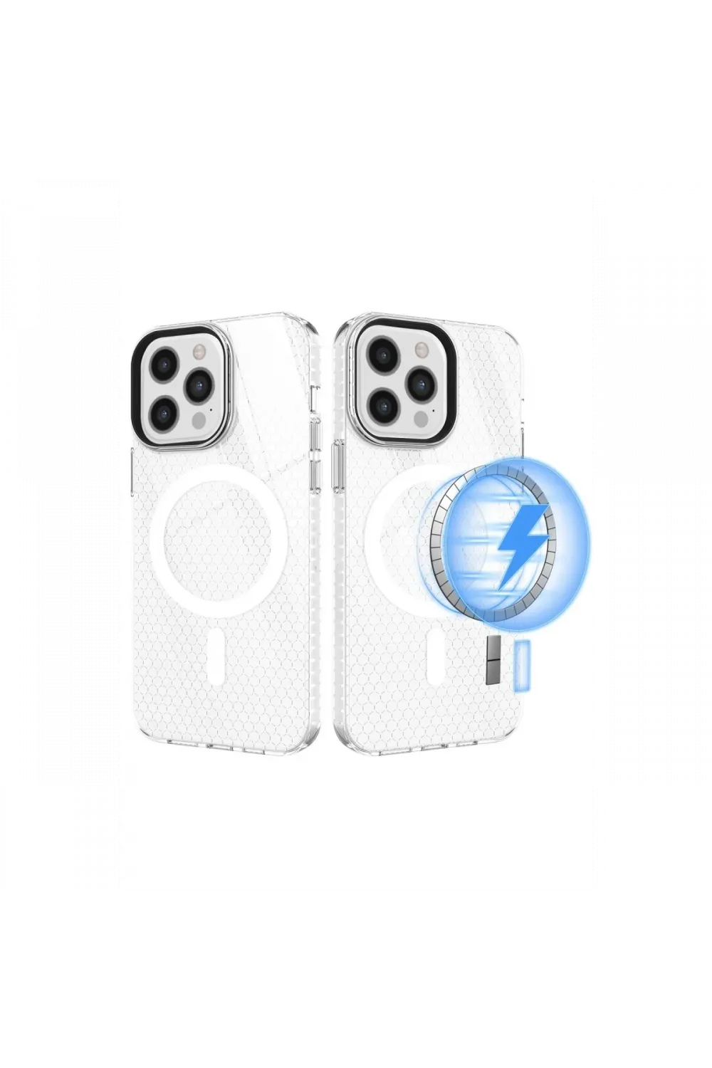 Apple iPhone 12 Pro Max Kılıf Beta Magneticsafe Silikon - Şeffaf