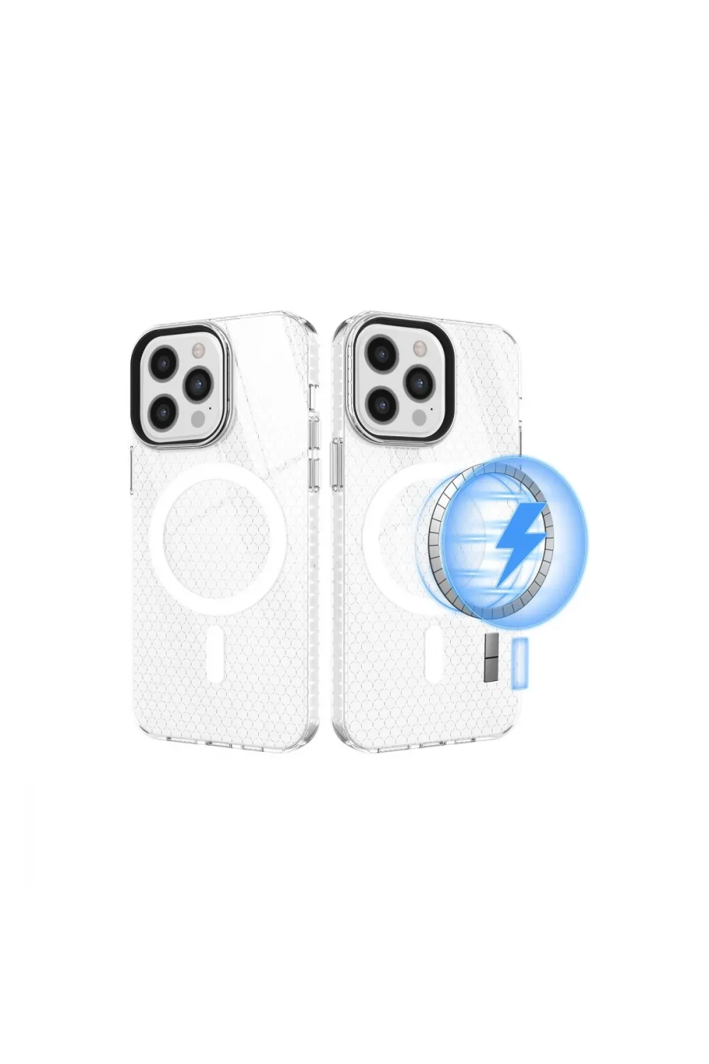 Apple İphone 12 Pro Max Kılıf Beta Magneticsafe Silikon - Şeffaf