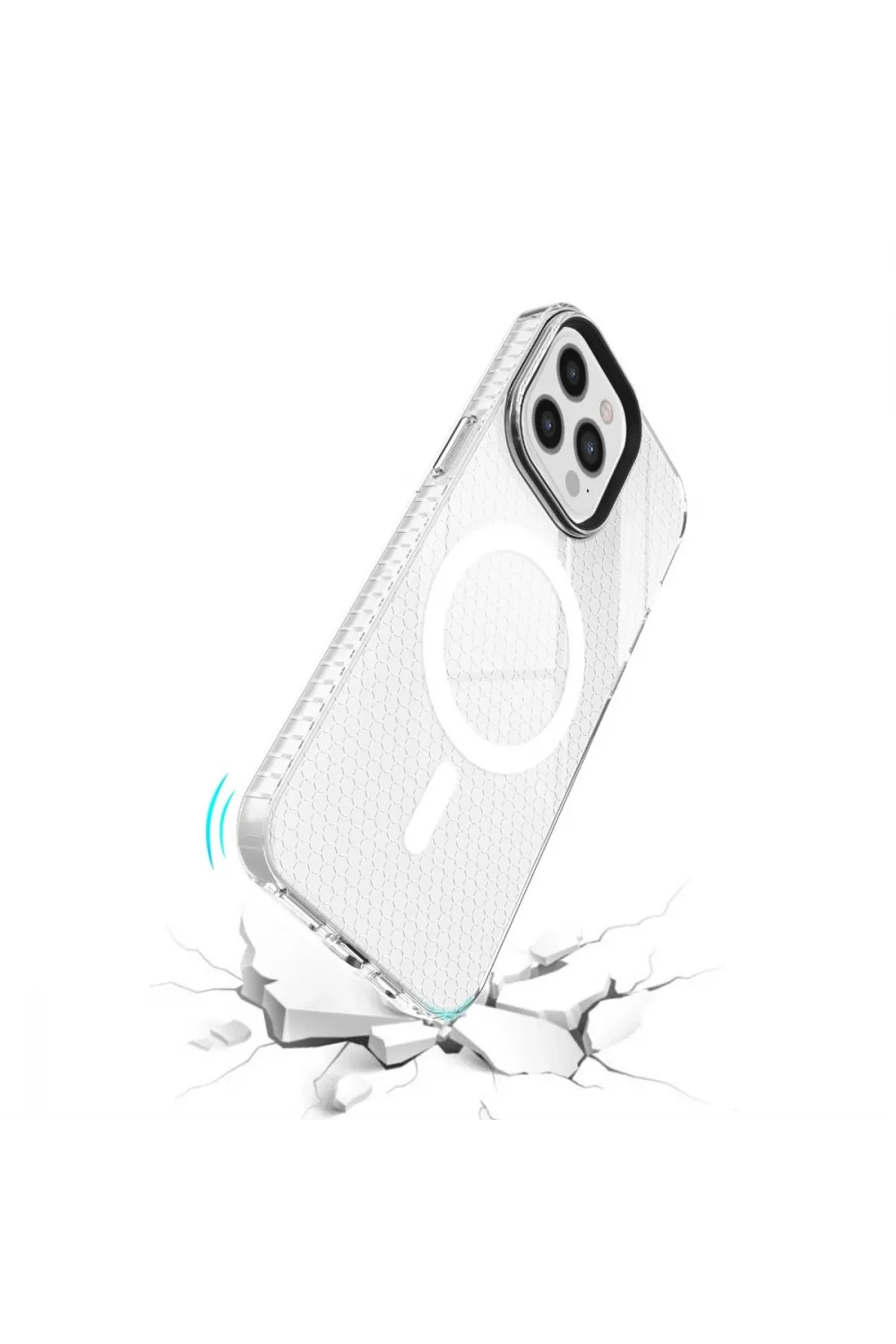 Apple İphone 12 Pro Max Kılıf Beta Magneticsafe Silikon - Şeffaf