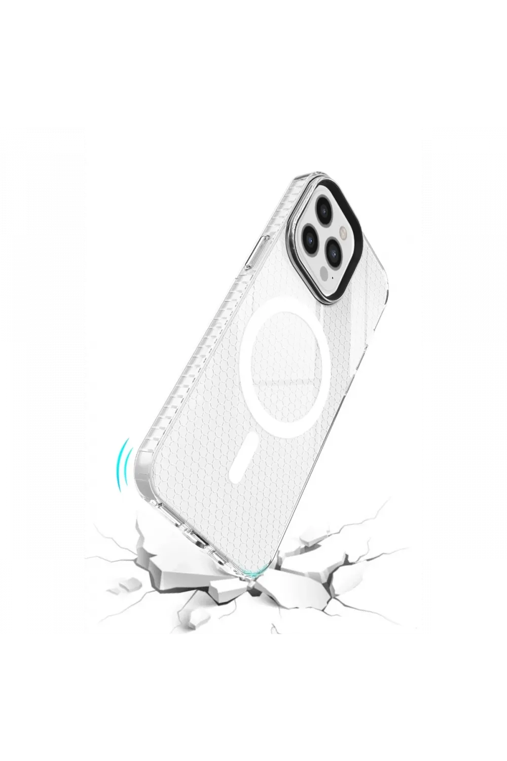 Apple iPhone 12 Pro Max Kılıf Beta Magneticsafe Silikon - Şeffaf
