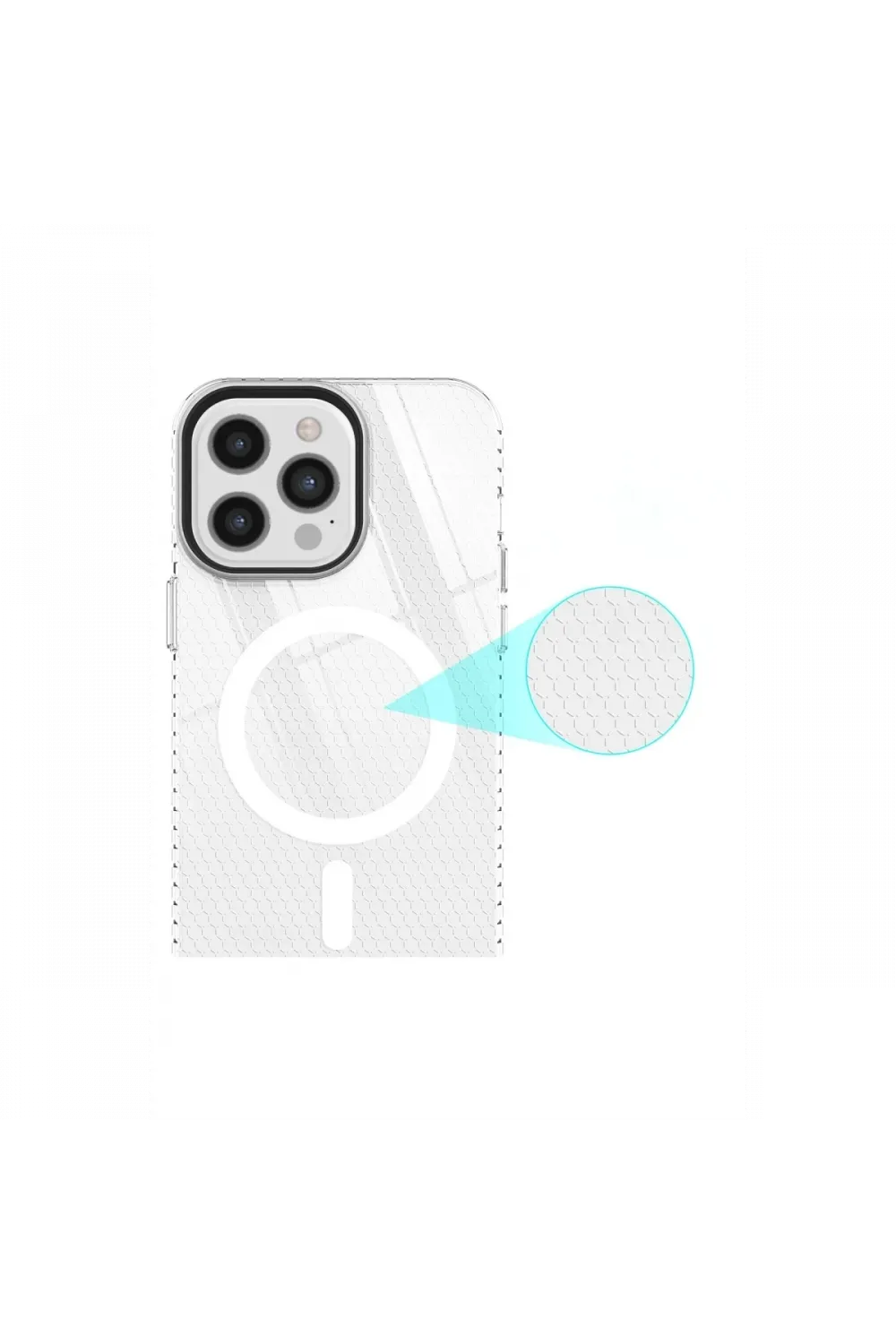 Apple iPhone 12 Pro Max Kılıf Beta Magneticsafe Silikon - Şeffaf