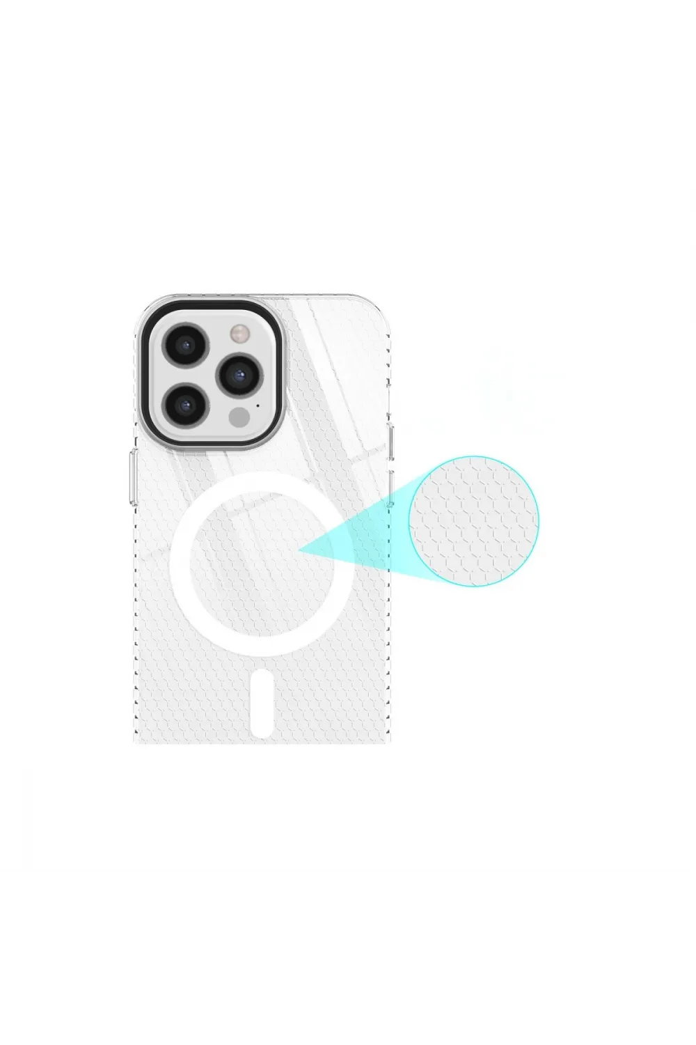Apple İphone 12 Pro Max Kılıf Beta Magneticsafe Silikon - Şeffaf