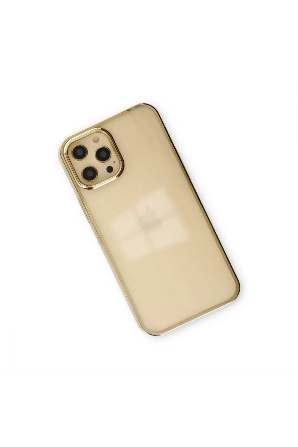Apple İphone 12 Pro Max Kılıf Element Silikon - Gold