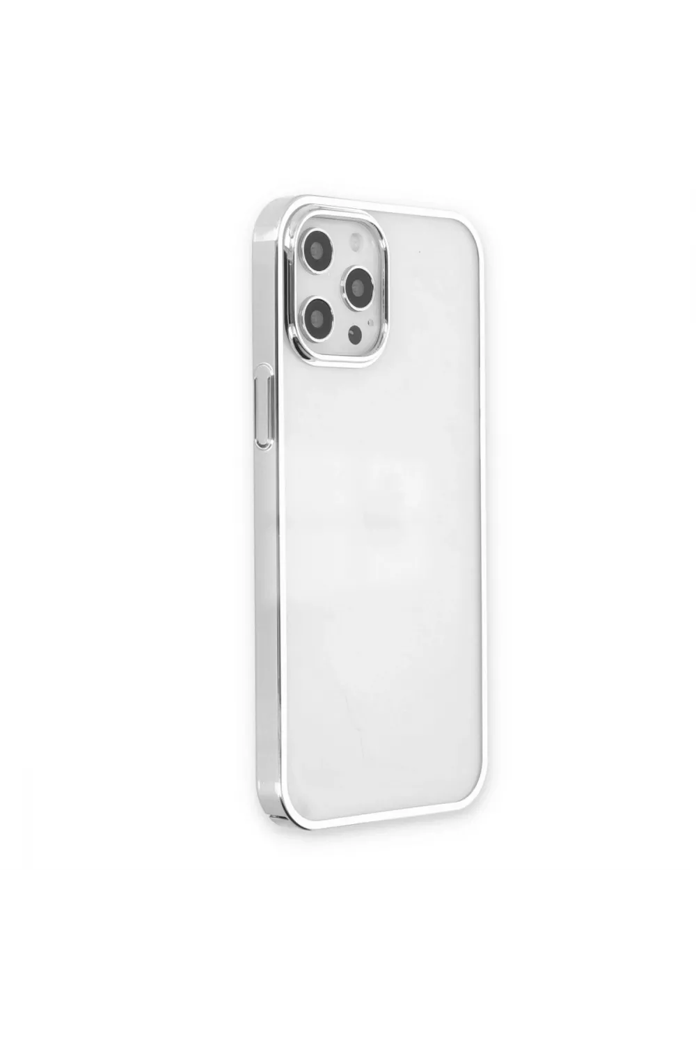 Apple İphone 12 Pro Max Kılıf Element Silikon - Gümüş