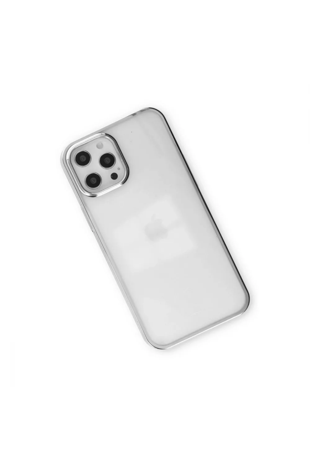 Apple İphone 12 Pro Max Kılıf Element Silikon - Gümüş