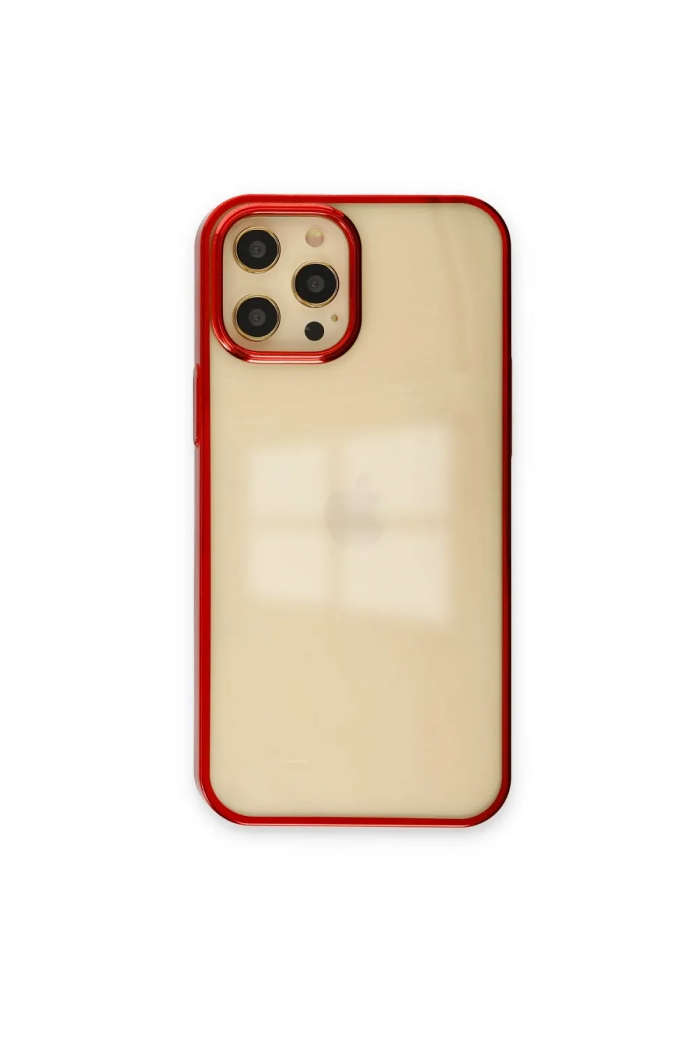 Apple İphone 12 Pro Max Kılıf Element Silikon - Kırmızı