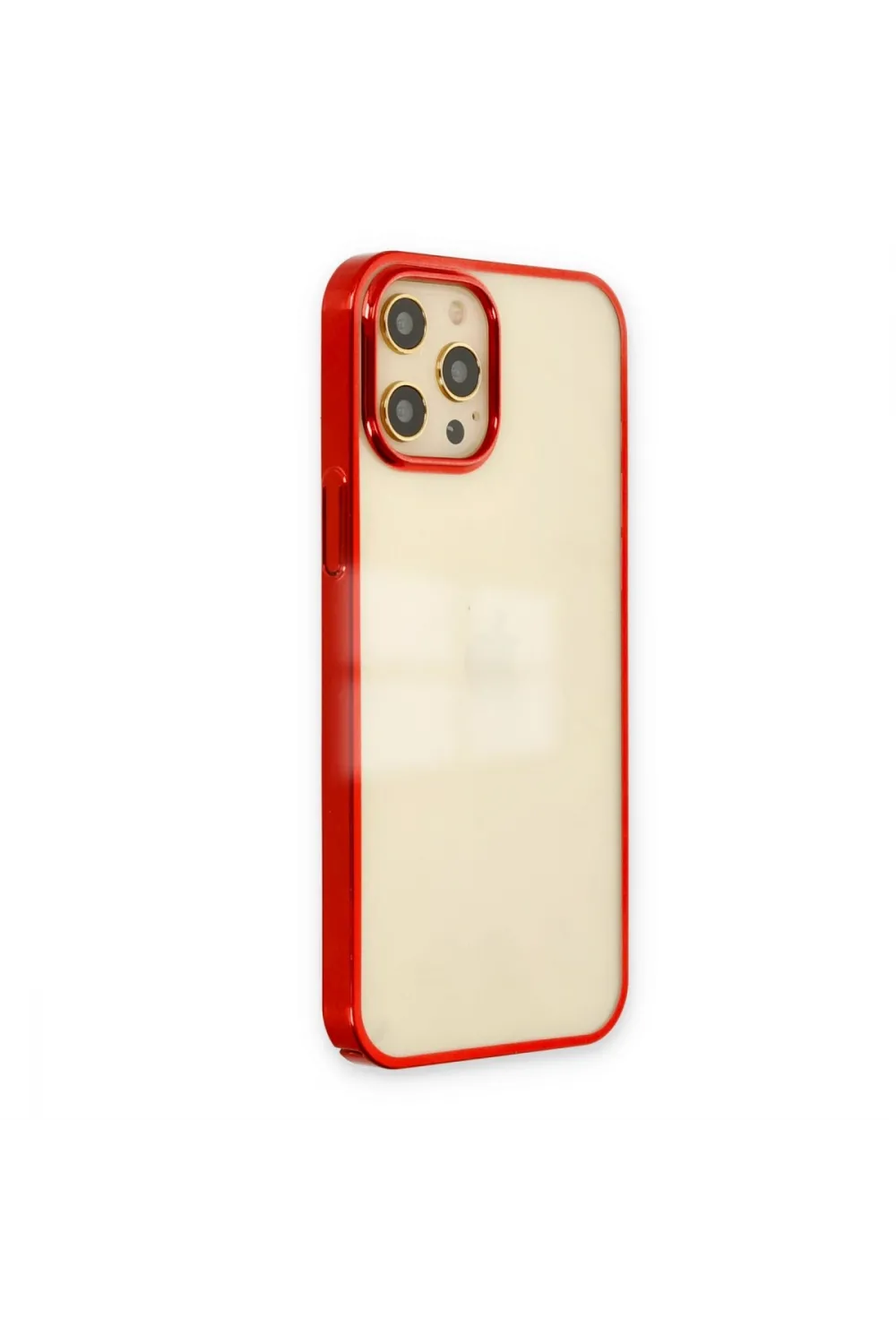 Apple İphone 12 Pro Max Kılıf Element Silikon - Kırmızı