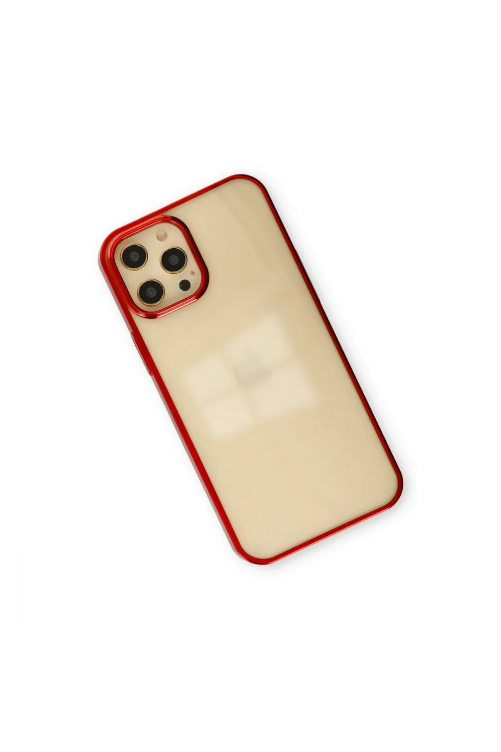Apple İphone 12 Pro Max Kılıf Element Silikon - Kırmızı
