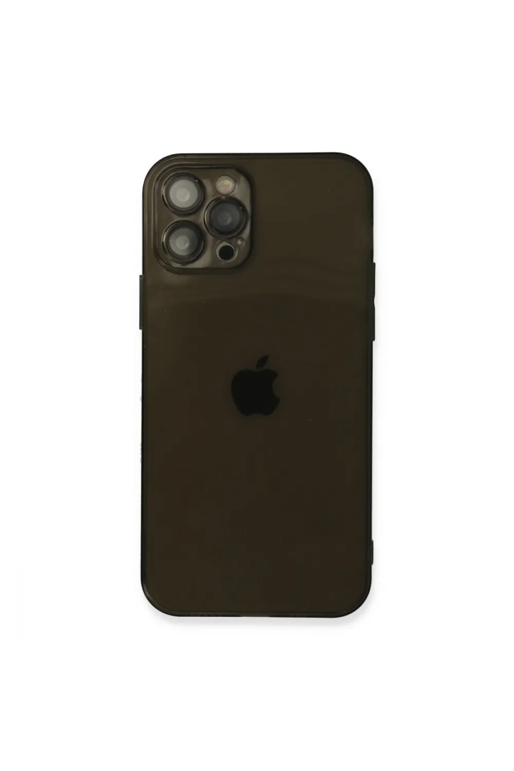 Apple İphone 12 Pro Max Kılıf Fly Lens Silikon - Siyah