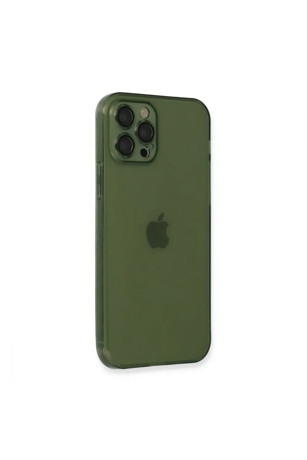 Apple İphone 12 Pro Max Kılıf Fly Lens Silikon - Yeşil