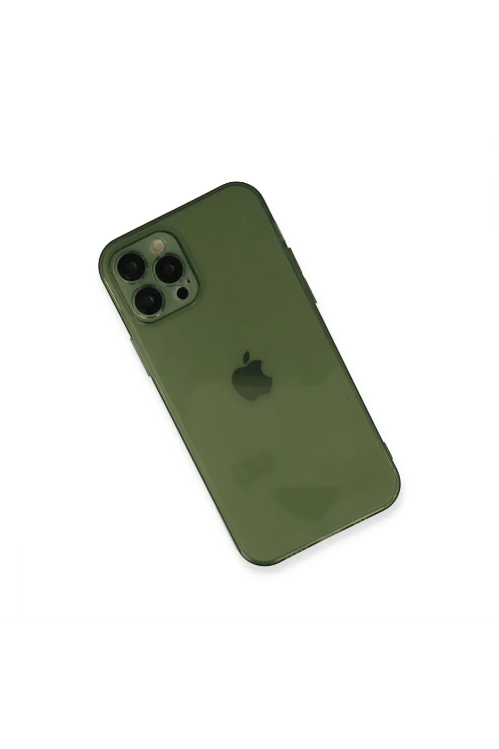 Apple İphone 12 Pro Max Kılıf Fly Lens Silikon - Yeşil