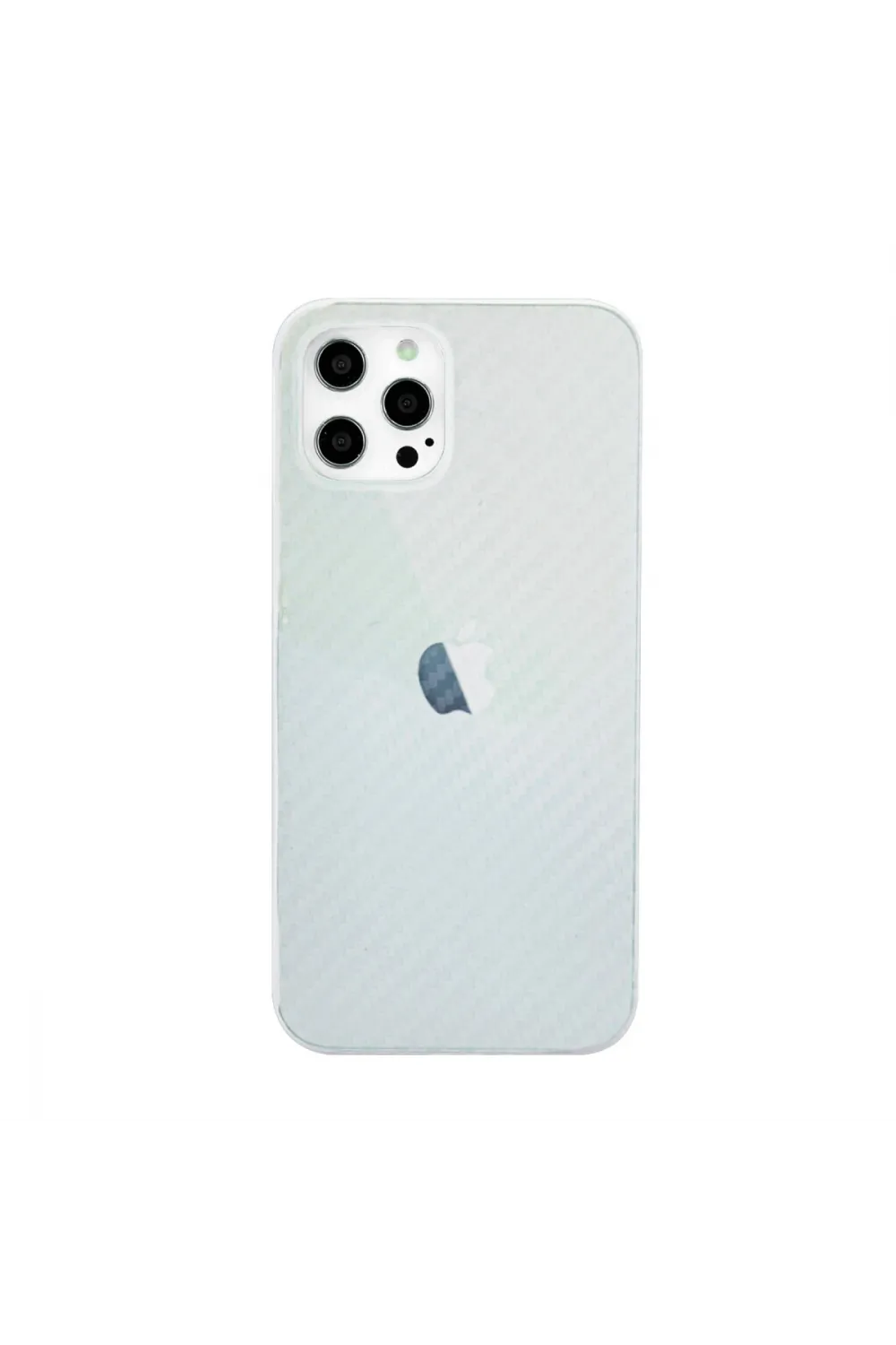 Apple İphone 12 Pro Max Kılıf Karbon Pp Silikon - Şeffaf