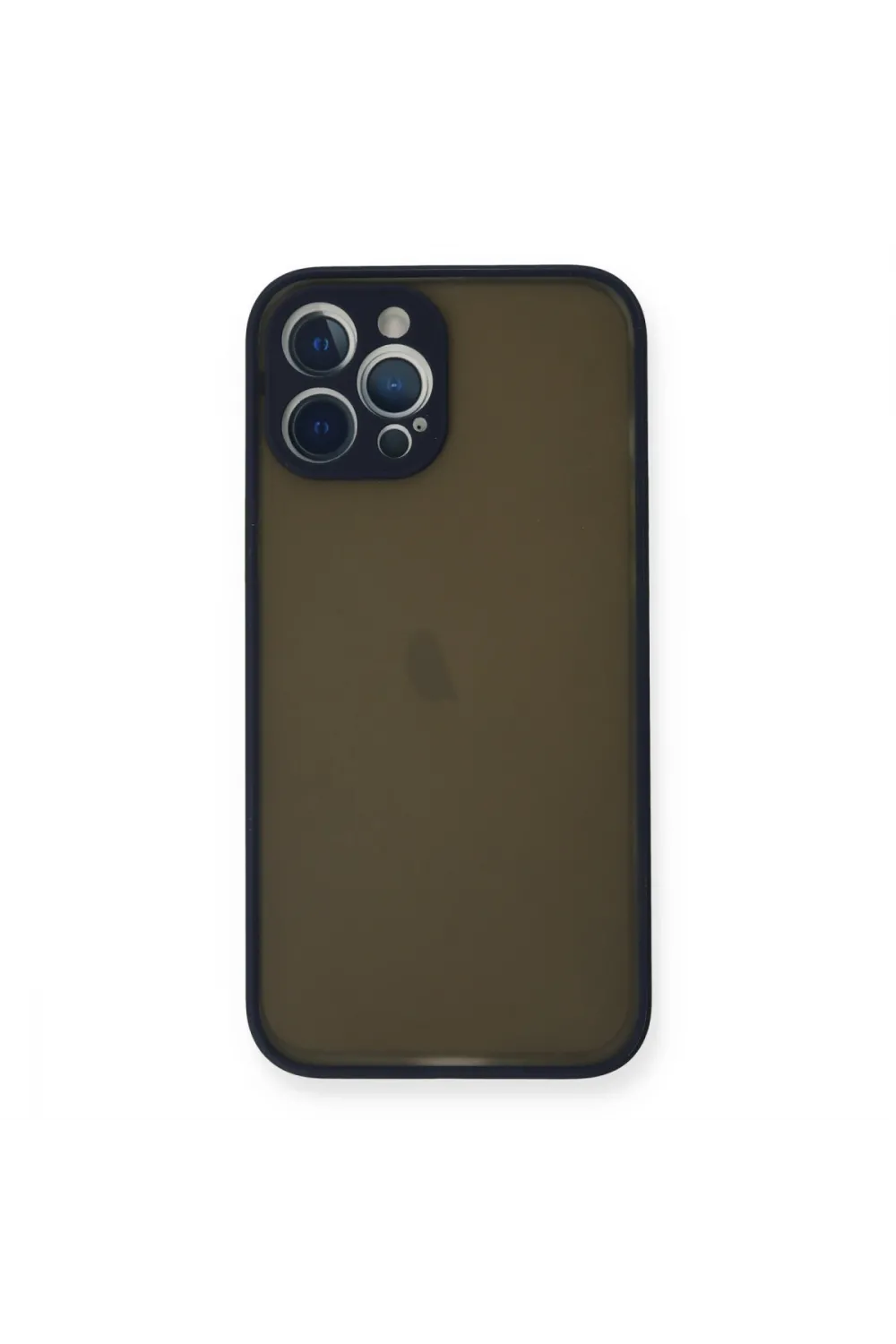 Apple İphone 12 Pro Max Kılıf Montreal Silikon Kapak - Lacivert