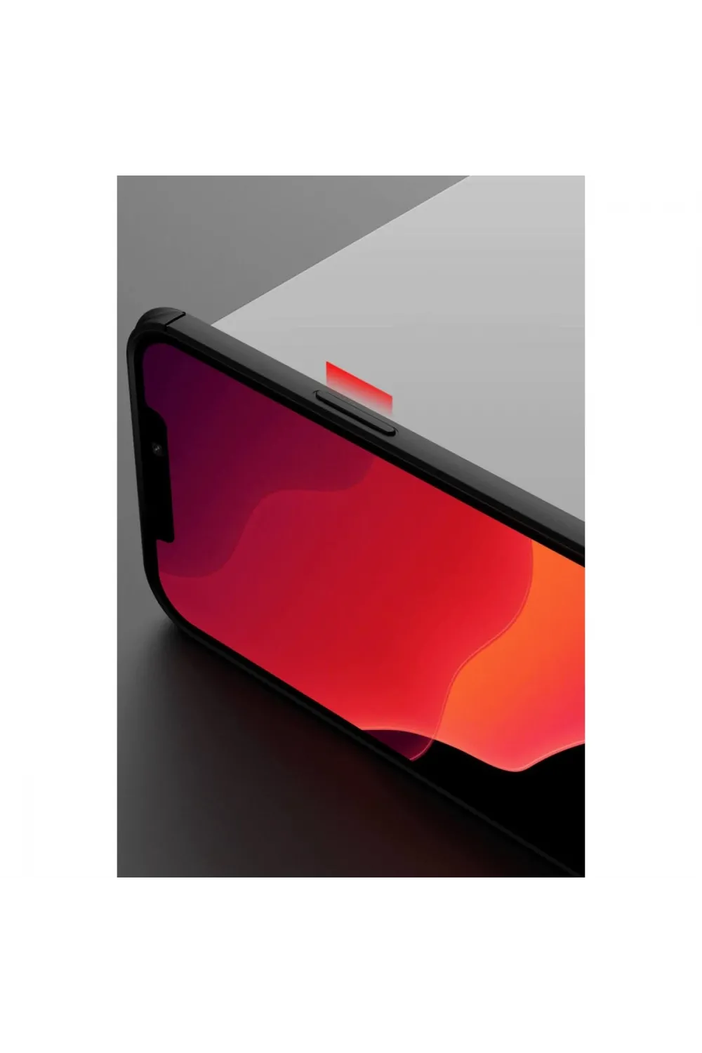 Apple İphone 12 Pro Max Kılıf Range Yüzüklü Silikon - Kırmızı