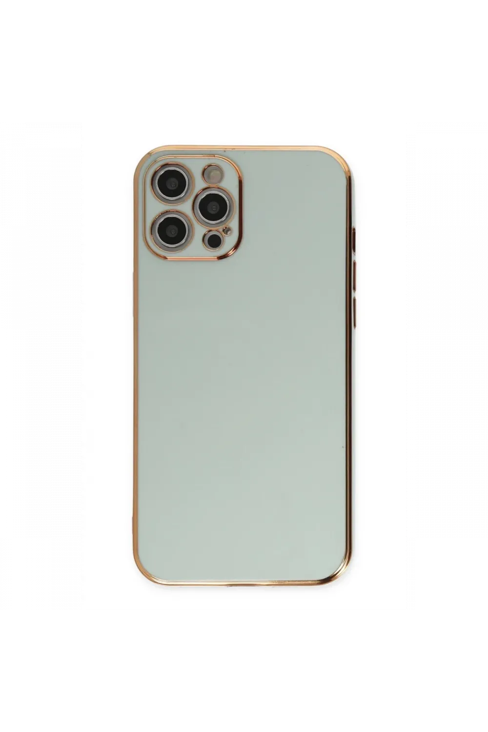 Apple iPhone 12 Pro Max Kılıf Volet Silikon - Açık Yeşil