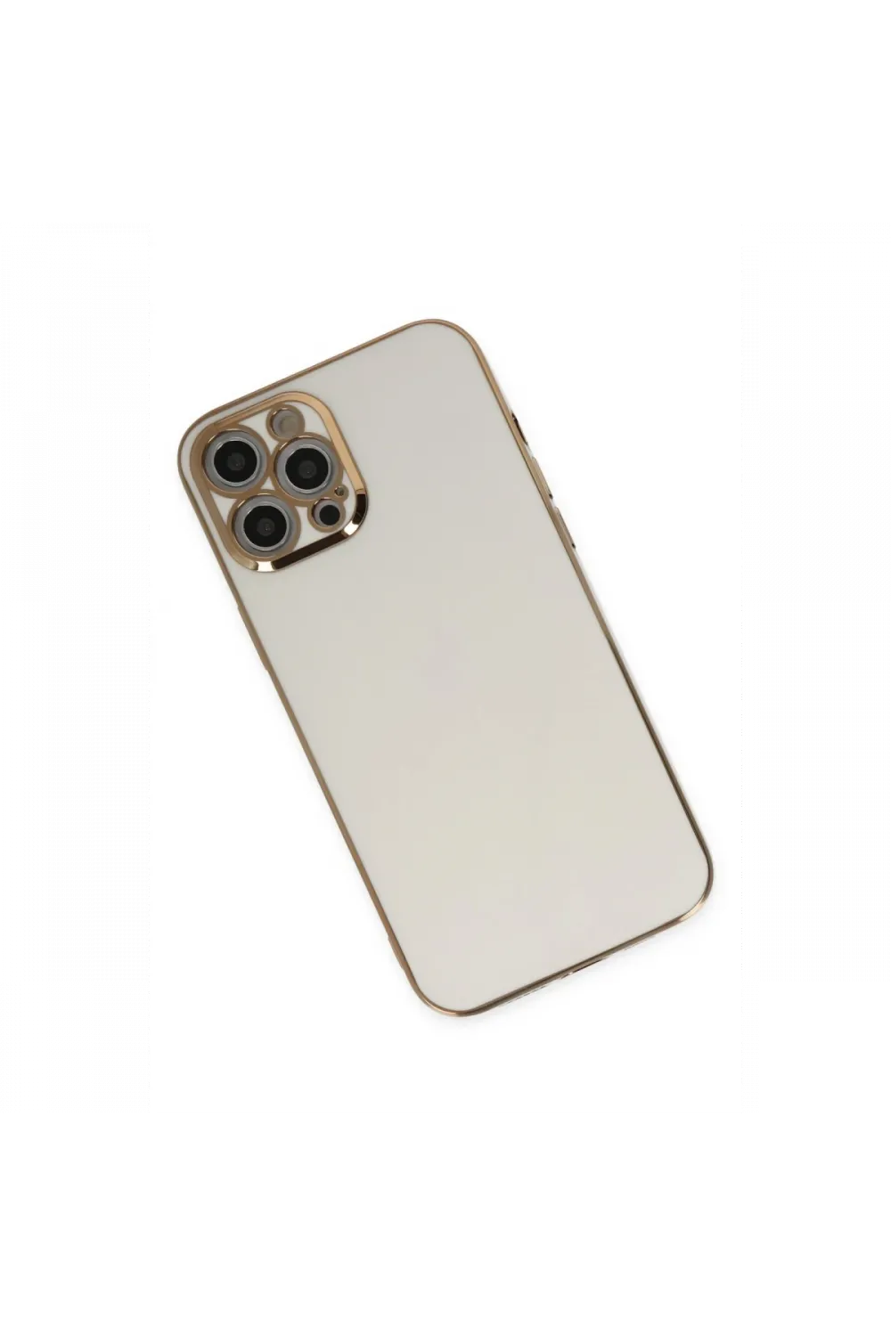 Apple iPhone 12 Pro Max Kılıf Volet Silikon - Beyaz