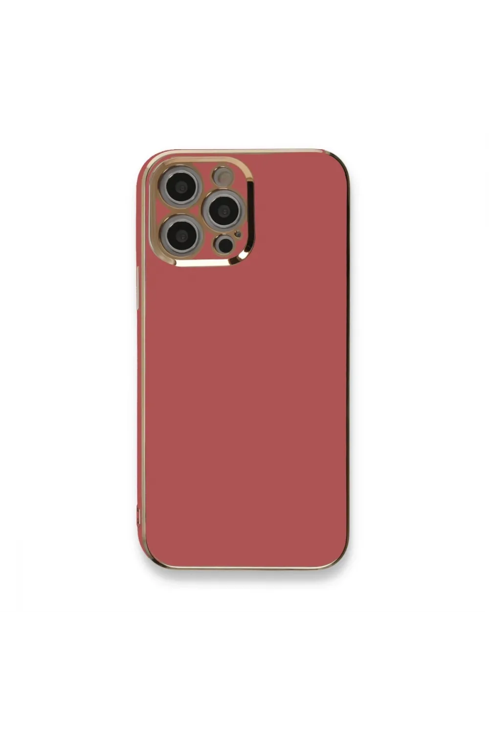 Apple İphone 12 Pro Max Kılıf Volet Silikon - Kırmızı