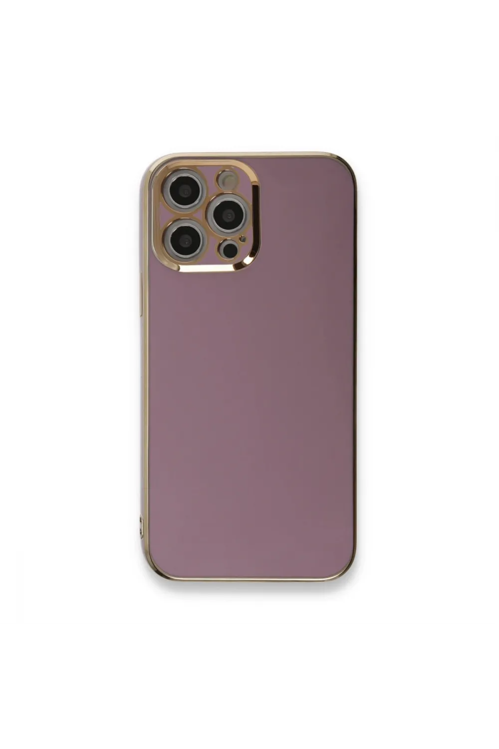 Apple İphone 12 Pro Max Kılıf Volet Silikon - Mor