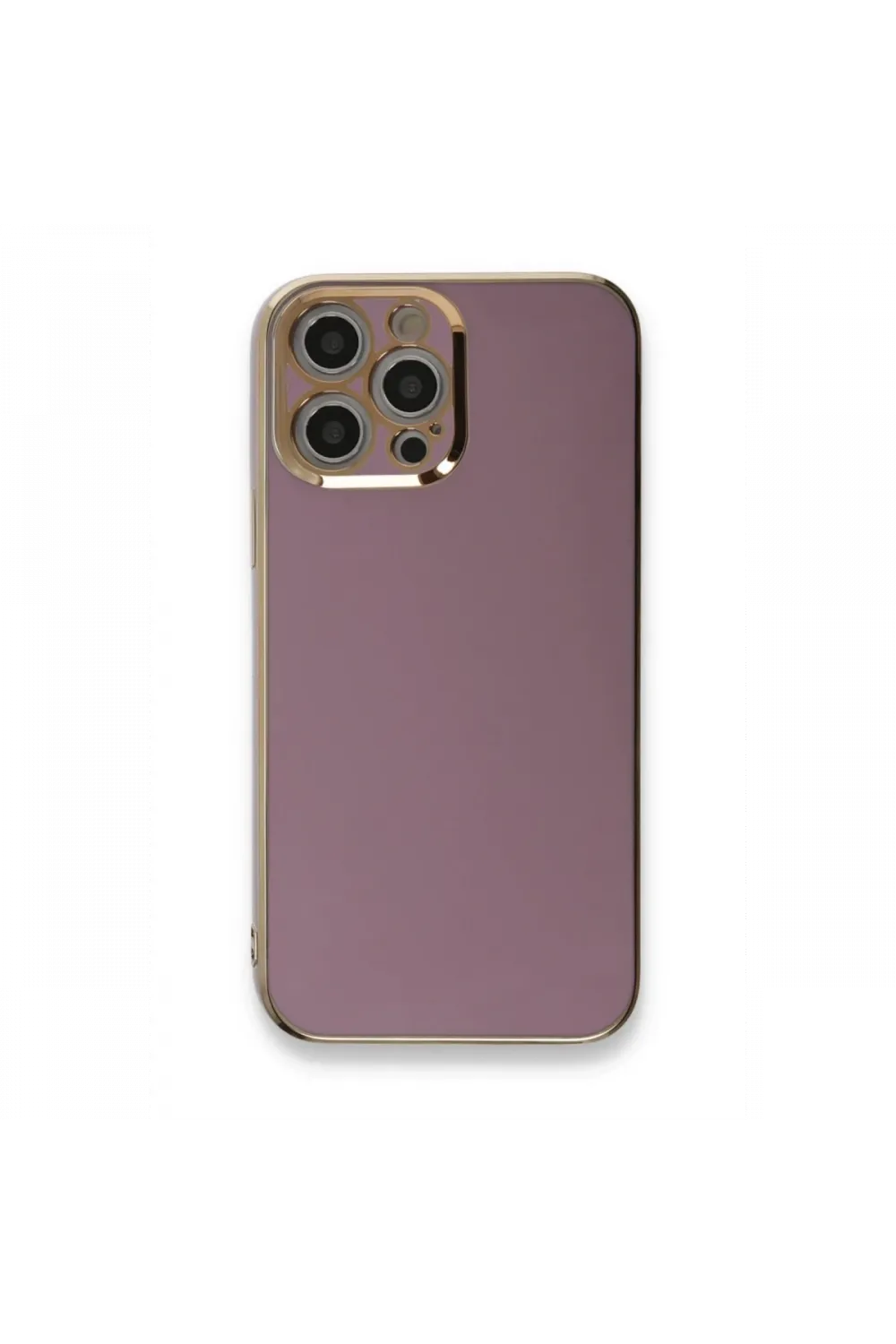Apple iPhone 12 Pro Max Kılıf Volet Silikon - Mor