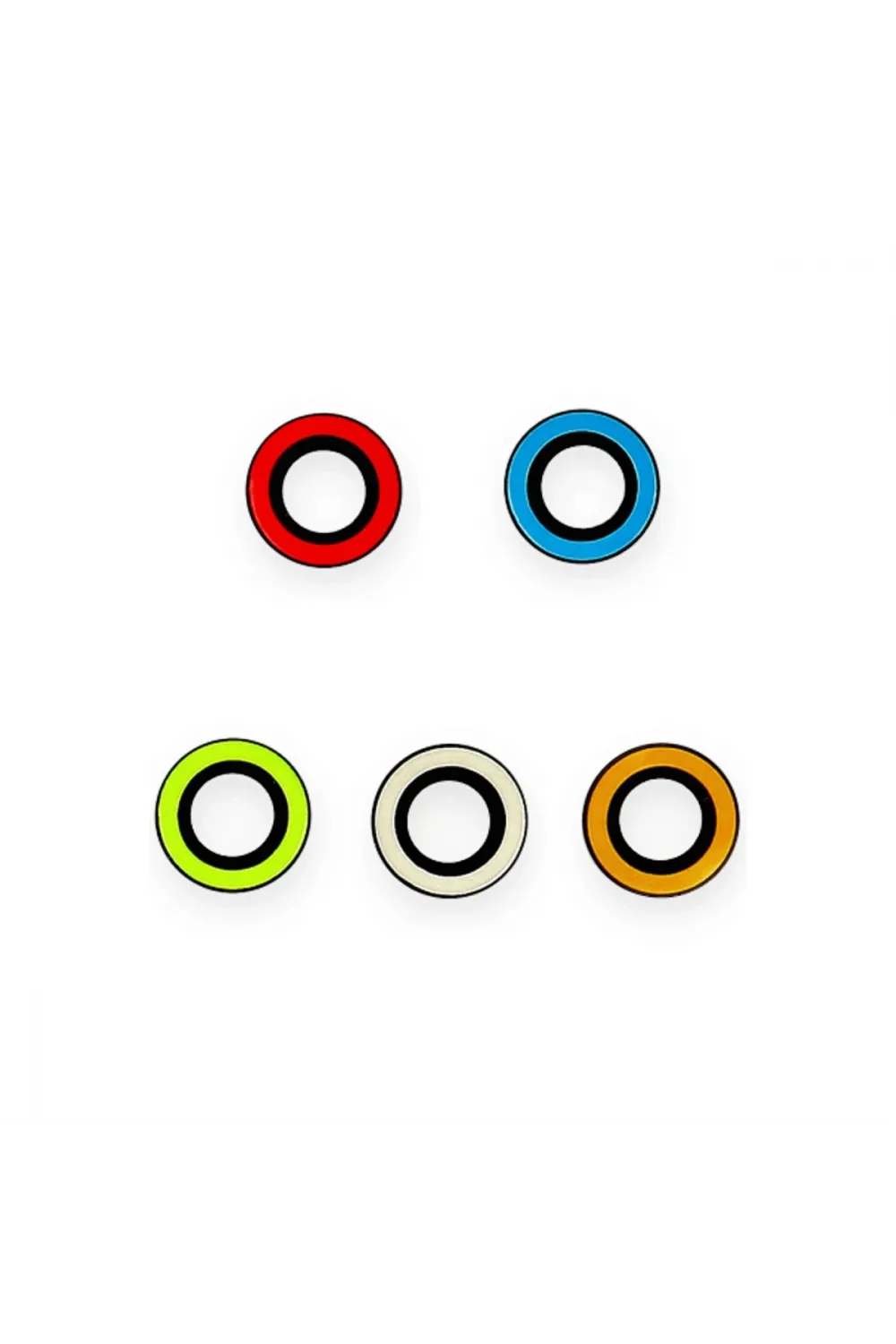 Apple İphone 12 Pro Max Neon Fosforlu Kamera Lens - Yeşil