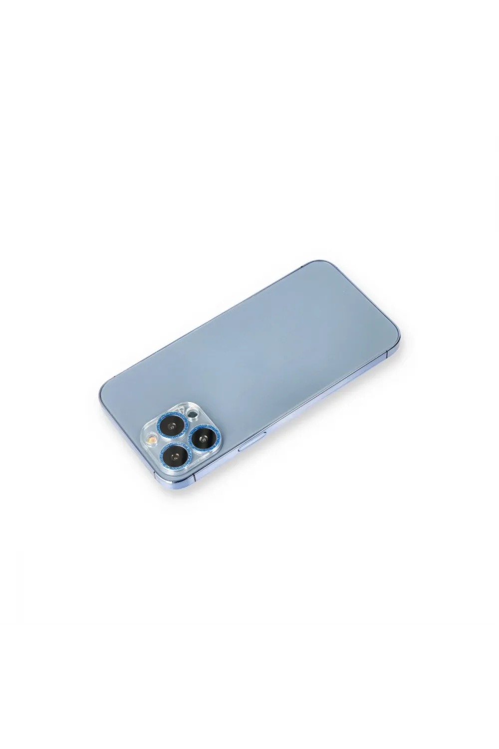 Apple İphone 12 Pro Max Shine Kamera Lens Koruma Cam - Mavi