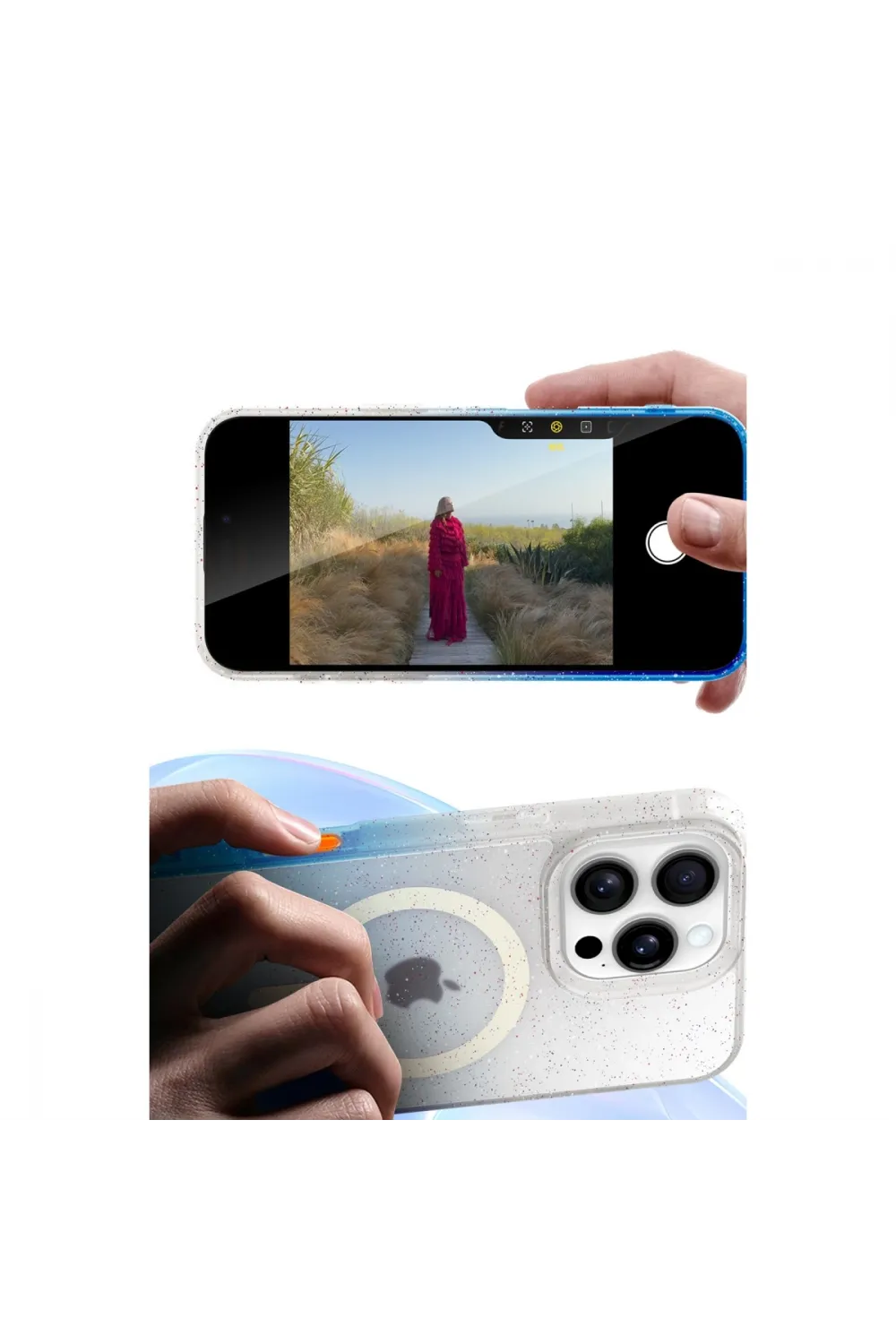 Apple İphone 12 Pummel Shiny Magsafe Kapak - Gold