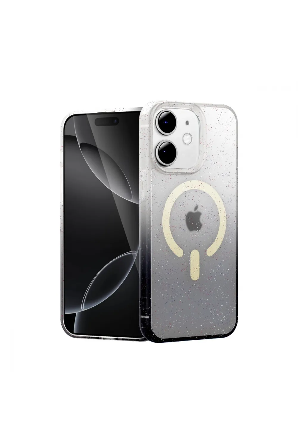 Apple İphone 12 Pummel Shiny Magsafe Kapak - Siyah