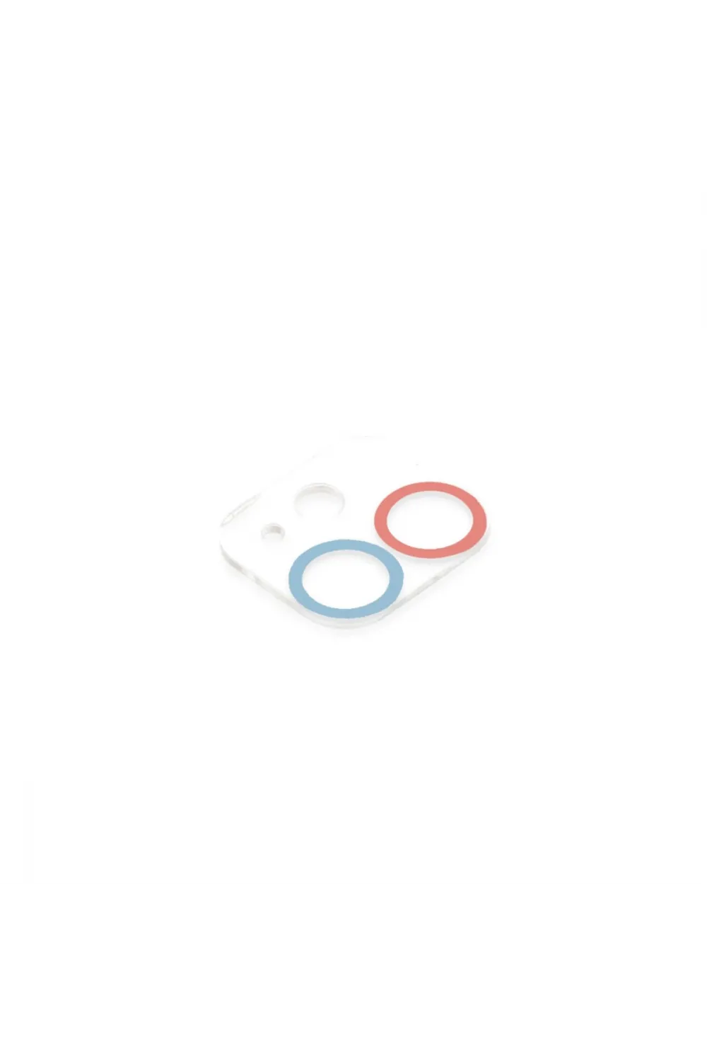 Apple İphone 12 Renkli Kamera Lens Koruma Cam - Pembe-mavi