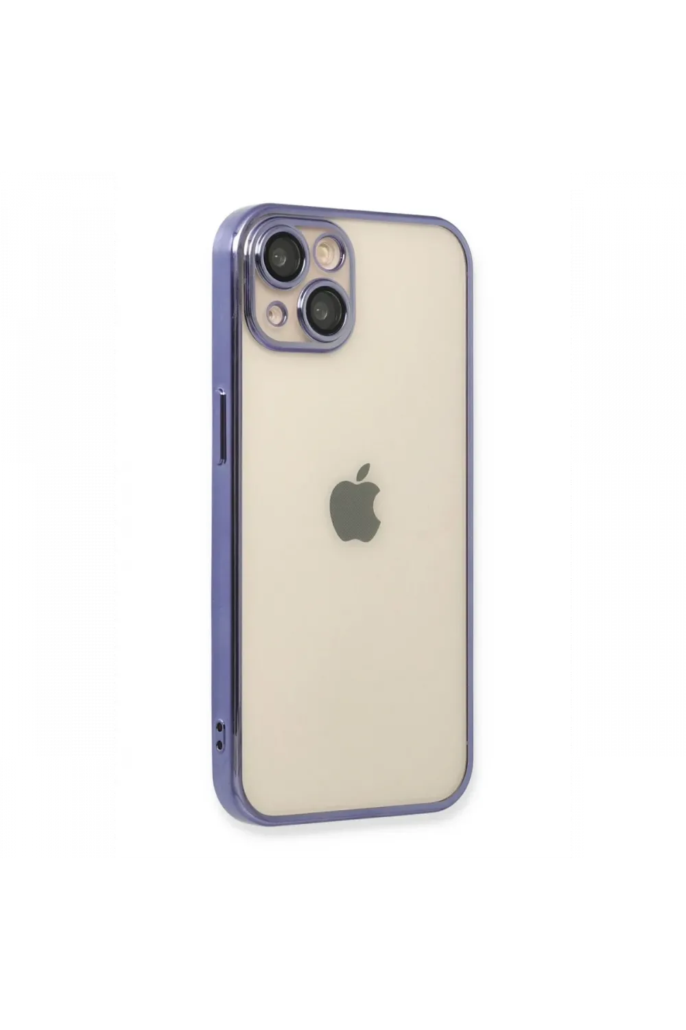 Apple iPhone 13 Kılıf Razer Lensli Silikon - Mor