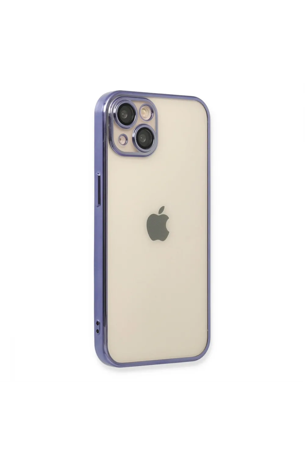 Apple İphone 13 Kılıf Razer Lensli Silikon - Mor