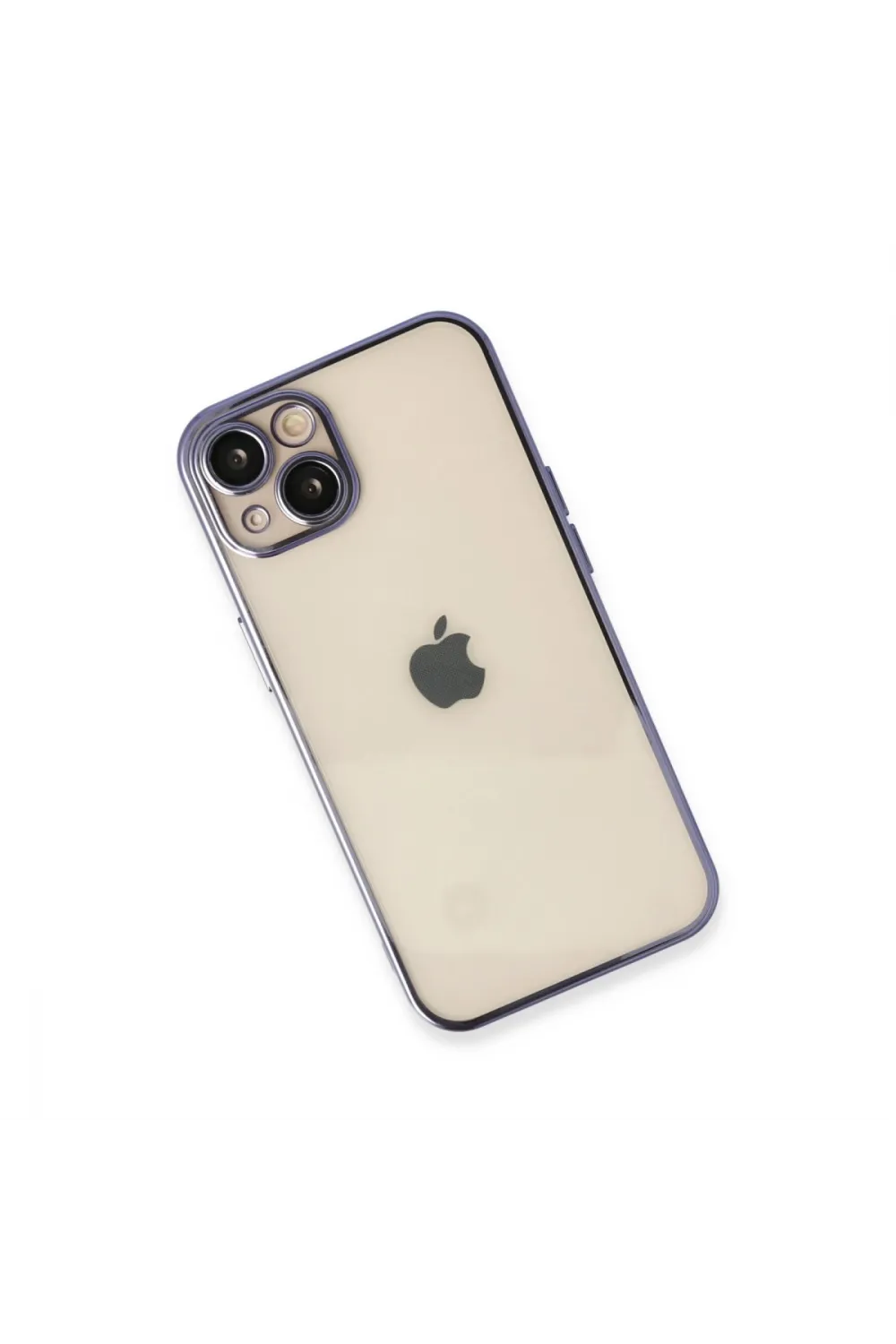 Apple İphone 13 Kılıf Razer Lensli Silikon - Mor