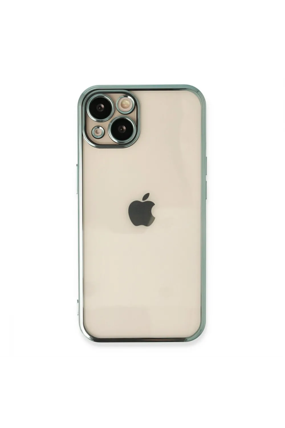 Apple İphone 13 Kılıf Razer Lensli Silikon - Yeşil