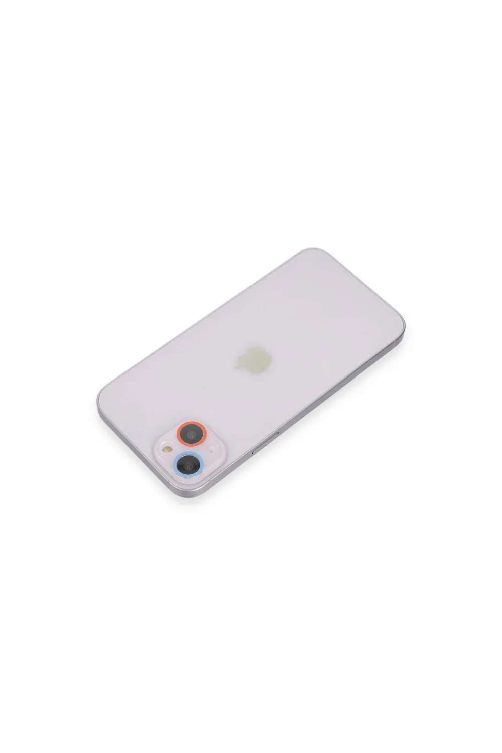Apple İphone 13 Mini Renkli Kamera Lens Koruma Cam - Pembe-mavi