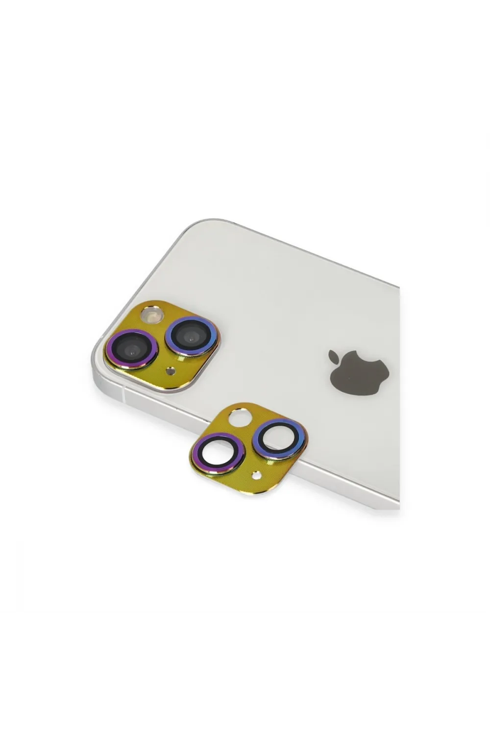 Apple İphone 13 Pers Alüminyum Kamera Lens - Rainbow