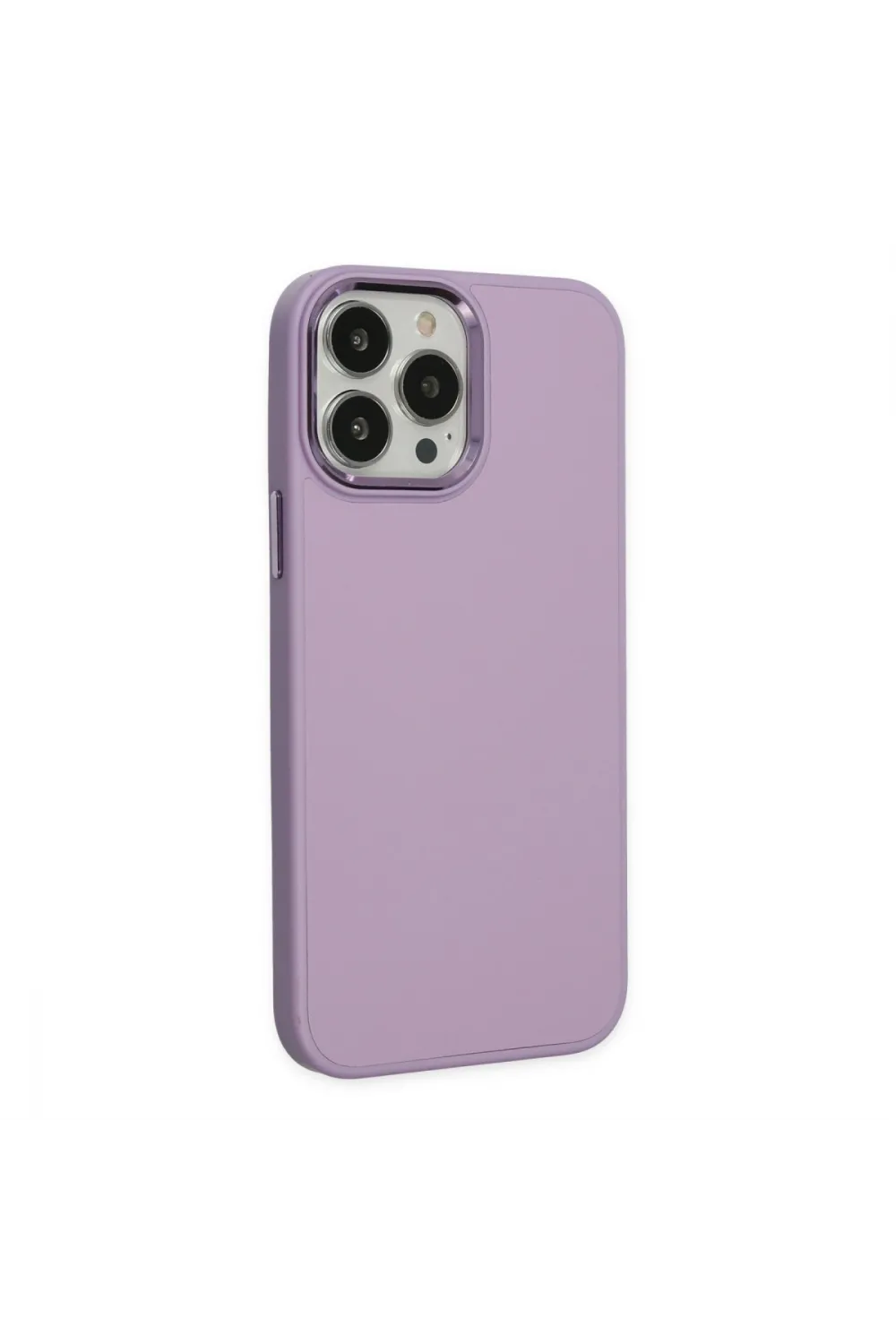 Apple İphone 13 Pro Kılıf Asya Deri Silikon - Lila
