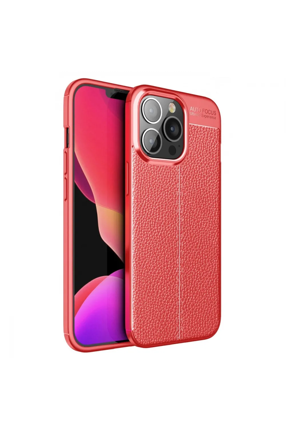 Apple İphone 13 Pro Kılıf Auto Focus Kapak - Kırmızı