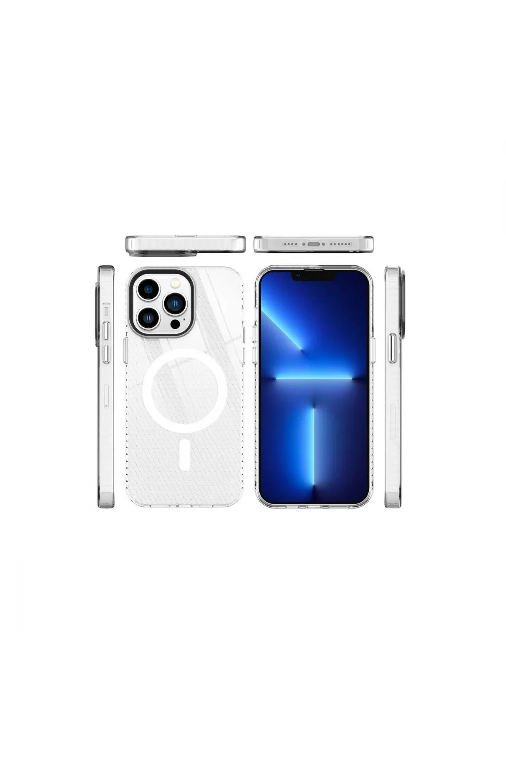 Apple İphone 13 Pro Kılıf Beta Magneticsafe Silikon - Şeffaf