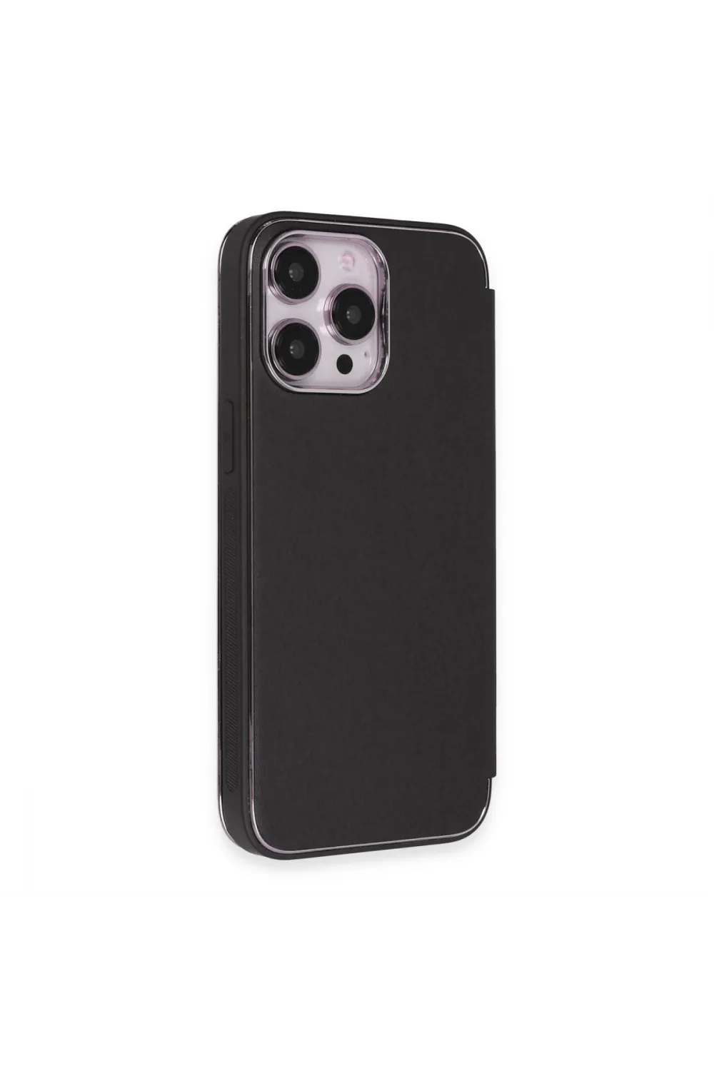 Apple İphone 13 Pro Kılıf Dolpin Kapaklı - Siyah