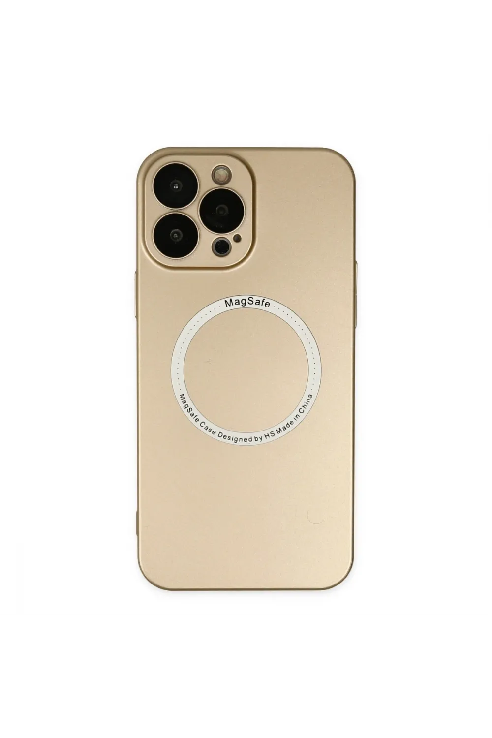 Apple İphone 13 Pro Kılıf Jack Magneticsafe Lens Silikon - Gold