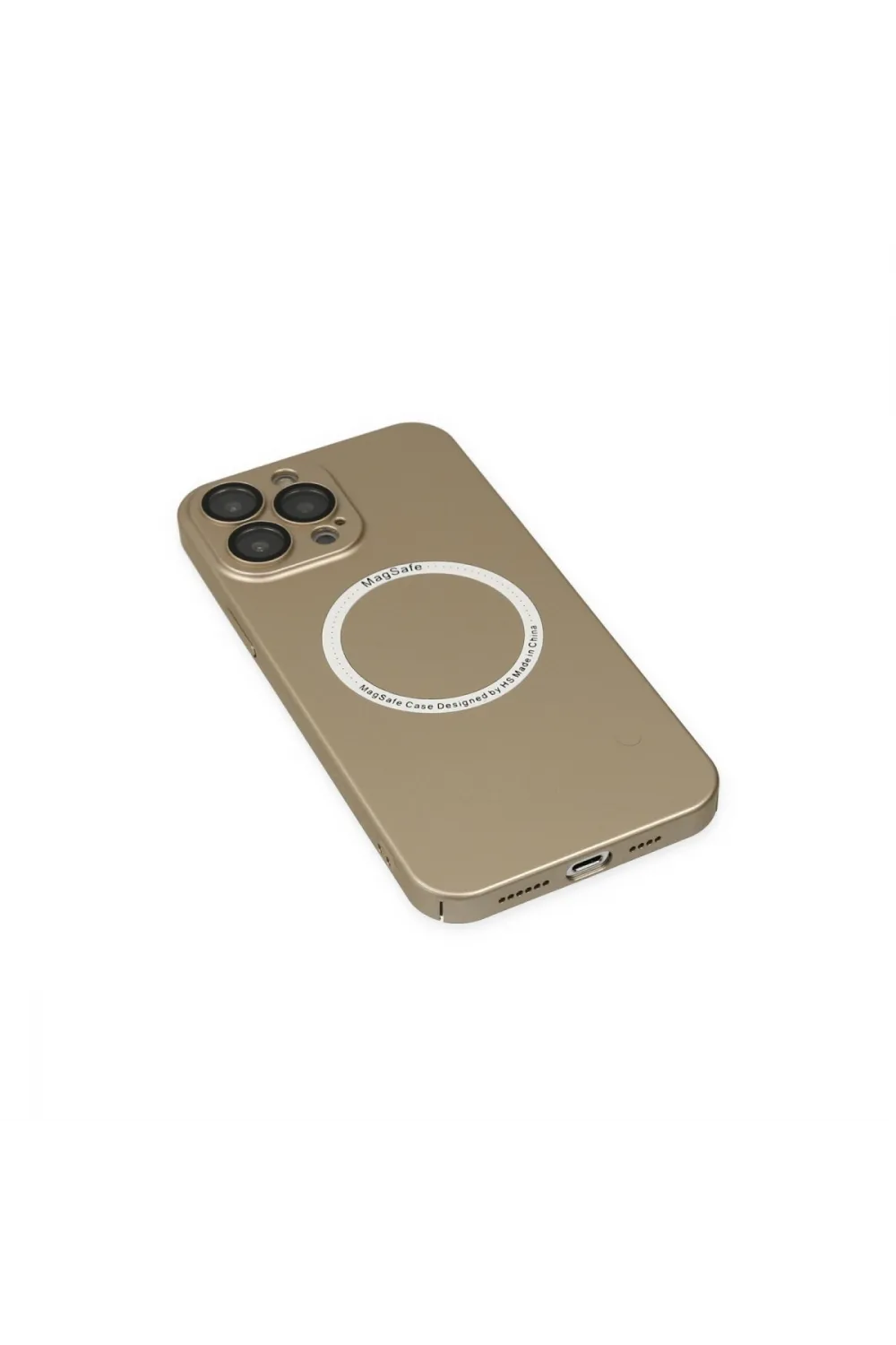 Apple İphone 13 Pro Kılıf Jack Magneticsafe Lens Silikon - Gold