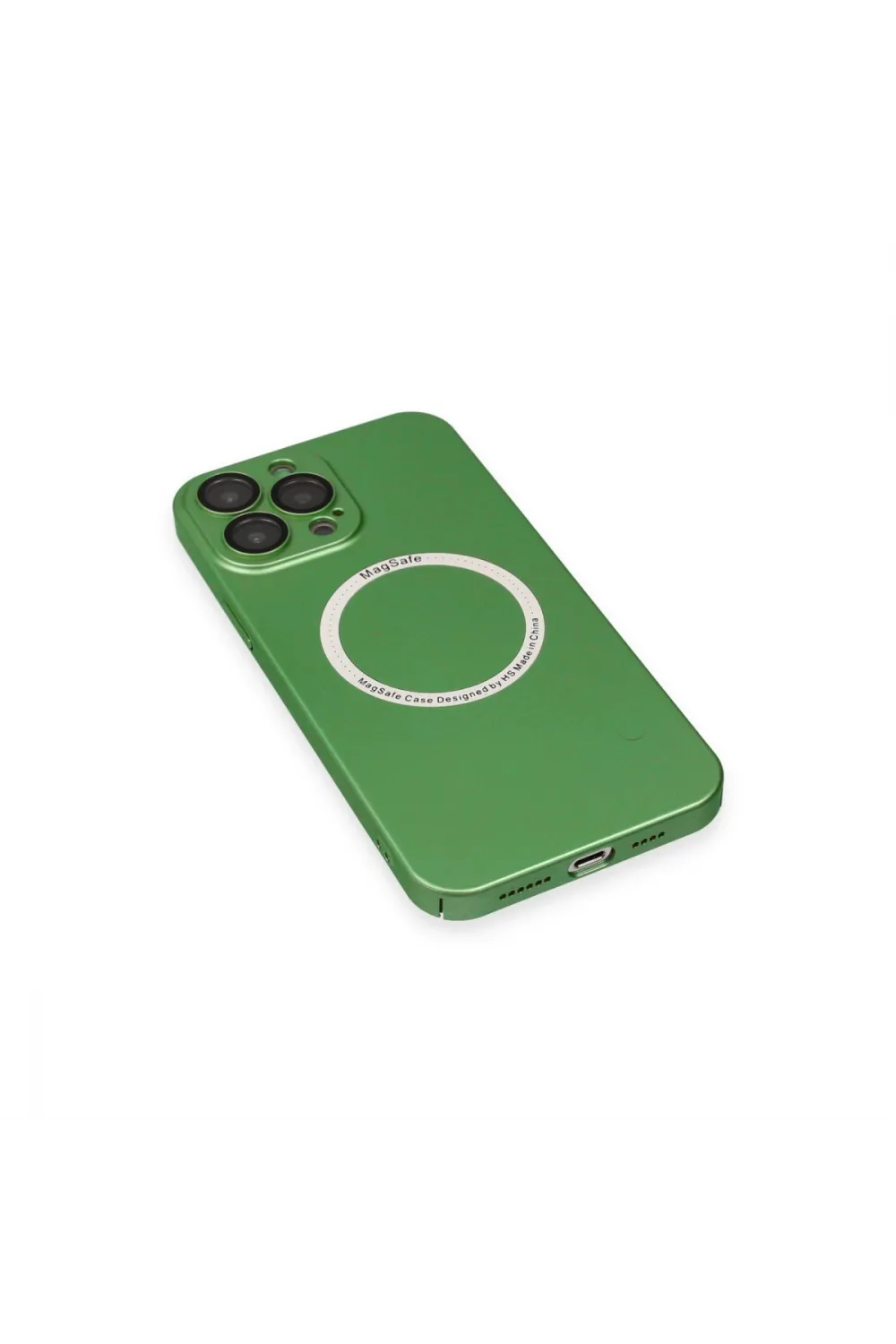 Apple İphone 13 Pro Kılıf Jack Magneticsafe Lens Silikon - Yeşil