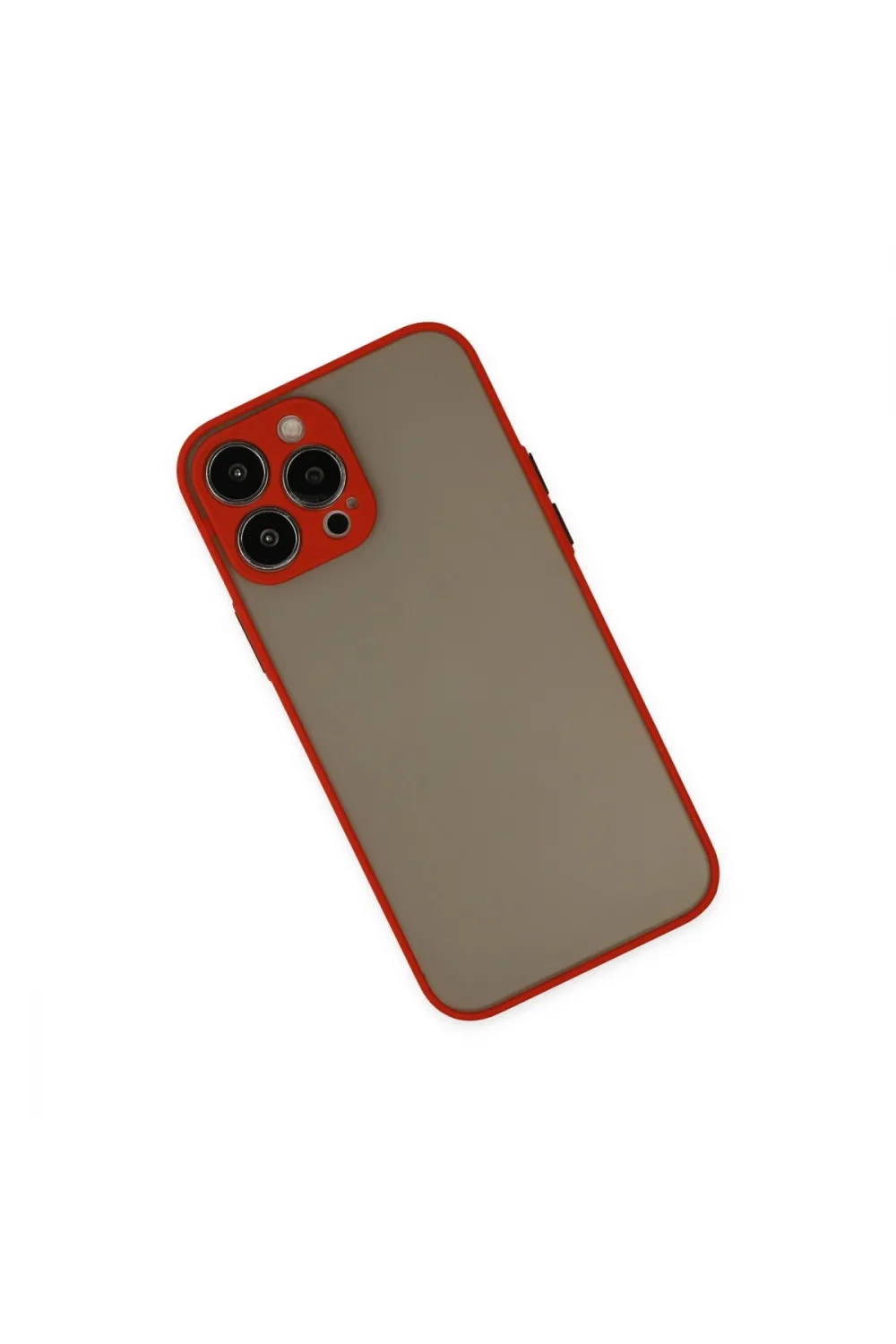 Apple İphone 13 Pro Kılıf Montreal Silikon Kapak - Kırmızı