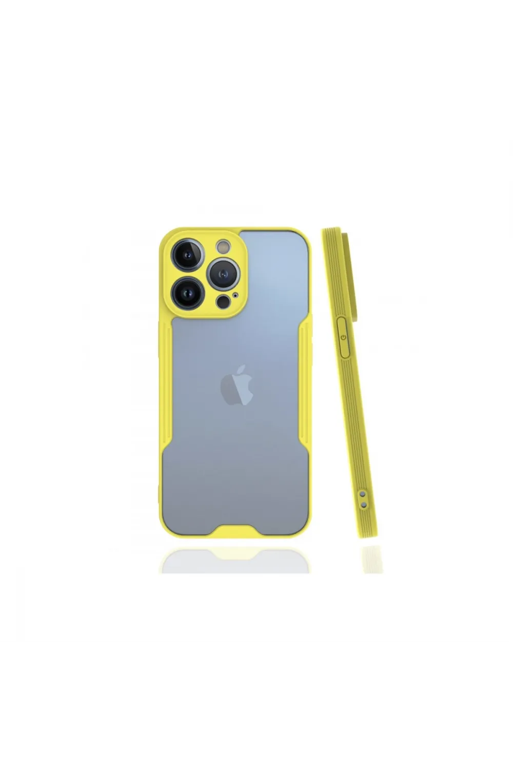 Apple İphone 13 Pro Kılıf Platin Silikon - Sarı